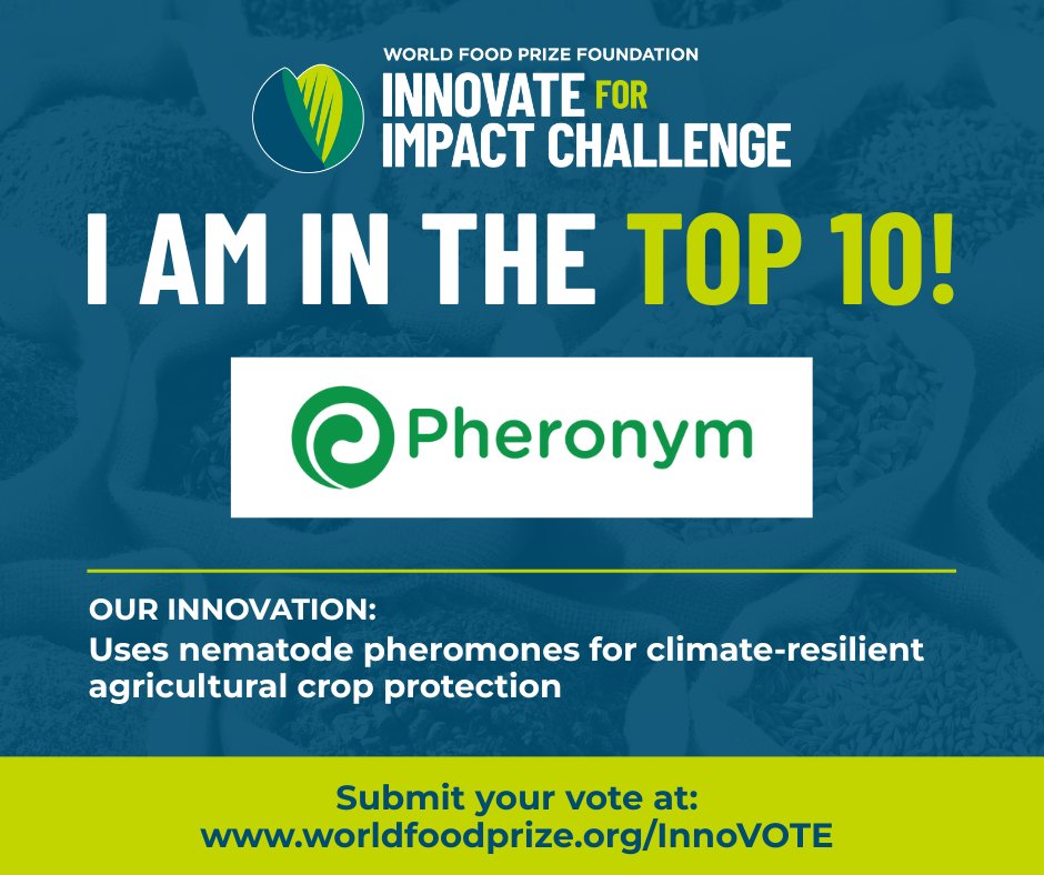 We're deeply honored to have been selected as one of 10 semi-finalists for the inaugural Innovate for Impact Challenge, hosted by <a href="/WorldFoodPrize/">World Food Prize Foundation</a>. 🌎 Your support can help us do more - please vote for us ➡️ worldfoodprize.org/InnoVOTE

#I4I #InnoVOTE #Innovate4Impact