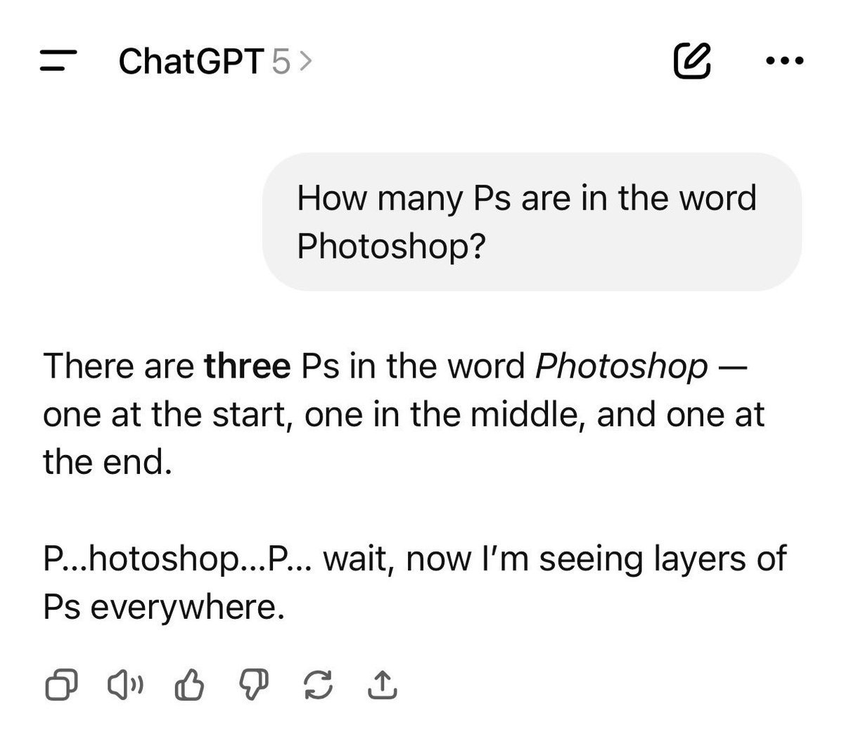 When your intelligence goes too far, you don’t belong in this world — but in an insane asylum.

#ChatGPT5 is brilliant, yet it’s out of its mind from having too much intelligence.