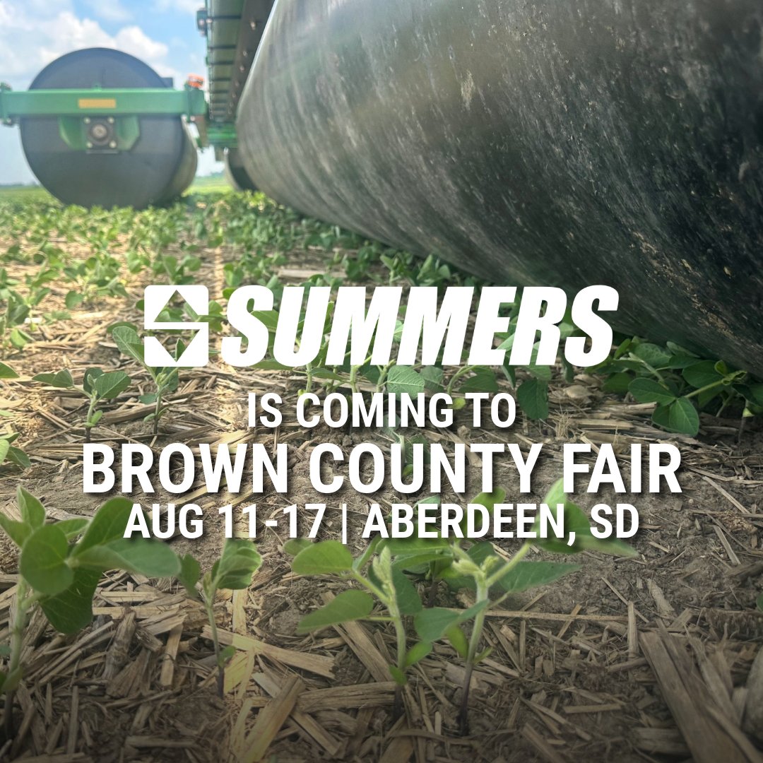 summersmfg's tweet image. Summers will be attending the Brown County Fair in Aberdeen, SD! Come see our Samurai, Rocker Picker and Land Roller, thanks to our partner Premier Equipment! 

#browncountyfair #summersmfg #farmshow