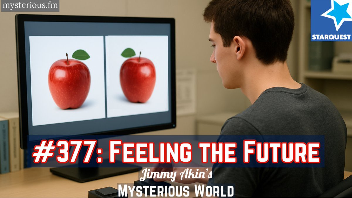 Jimmy Akin's Mysterious World (@mys_world) on Twitter photo Can we sense the future—before it happens? <a href="/JimmyAkin3000/">Jimmy Akin</a> and <a href="/bettnet/">Domenico Bettinelli</a> confront the scientific chaos sparked by Daryl Bem’s mind-bending 2011 precognition study and unpack the data, the fury, and what it all means. mysterious.fm/377 Can we sense the future—before it happens? <a href="/JimmyAkin3000/">Jimmy Akin</a> and <a href="/bettnet/">Domenico Bettinelli</a> confront the scientific chaos sparked by Daryl Bem’s mind-bending 2011 precognition study and unpack the data, the fury, and what it all means. mysterious.fm/377
