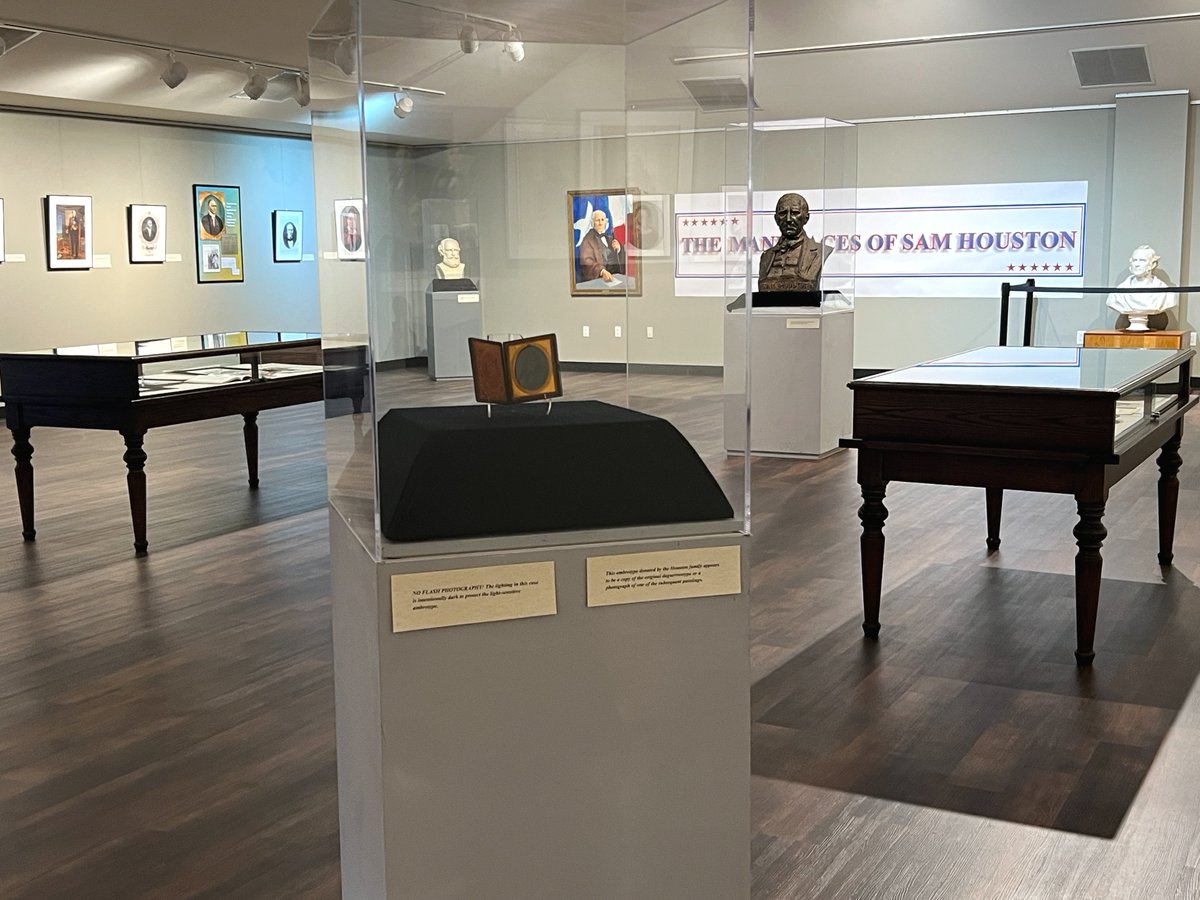 "The Many Faces of Sam Houston" exhibition is open, showcasing a stunning collection of portraits and illustrations of our beloved statesman. Which side of Sam will be your favorite? Come see for yourself before August 31st!