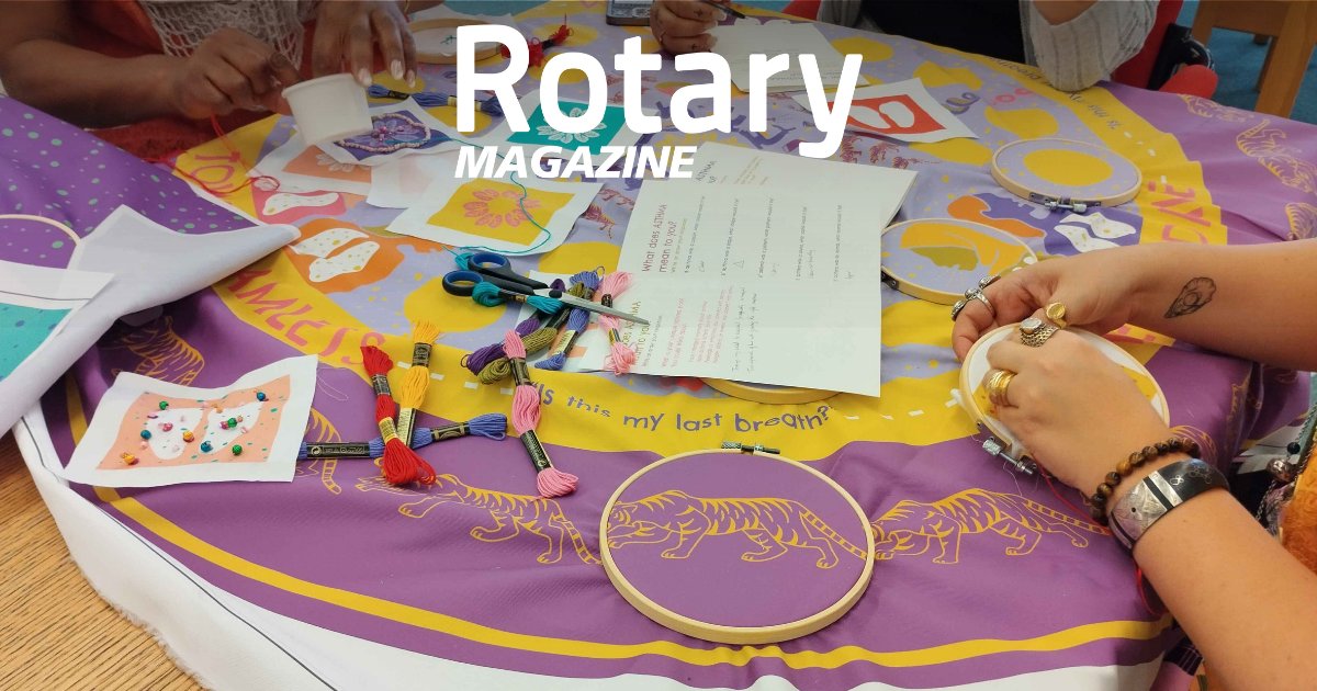 Lancashire Rotarian, Sue Wilson is working with the 'Women and Asthma' project, to raise awareness of #asthma through stories and textile crafts 🧵

Find out more about this fantastic project in the August #Rotary Magazine: 

magazine.rotarygbi.org/asthma-and-cra…

#Ormskirk #womenandasthma