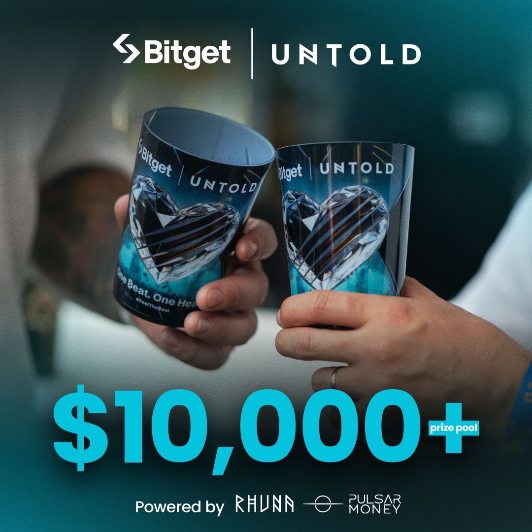 With UNTOLD X @BitgetGlobal you can win up to $10,000 for simply discovering the Bitget app. 

Start your magical quest on untold.com/bitget &amp; visit the Bitget booth to #FeelTheBeat. 

Powered by <a href="/RhunaIO/">Rhuna</a> &amp; <a href="/PulsarMoneyApp/">Pulsar.Money「 -o- 」</a>

#EventWithBitget