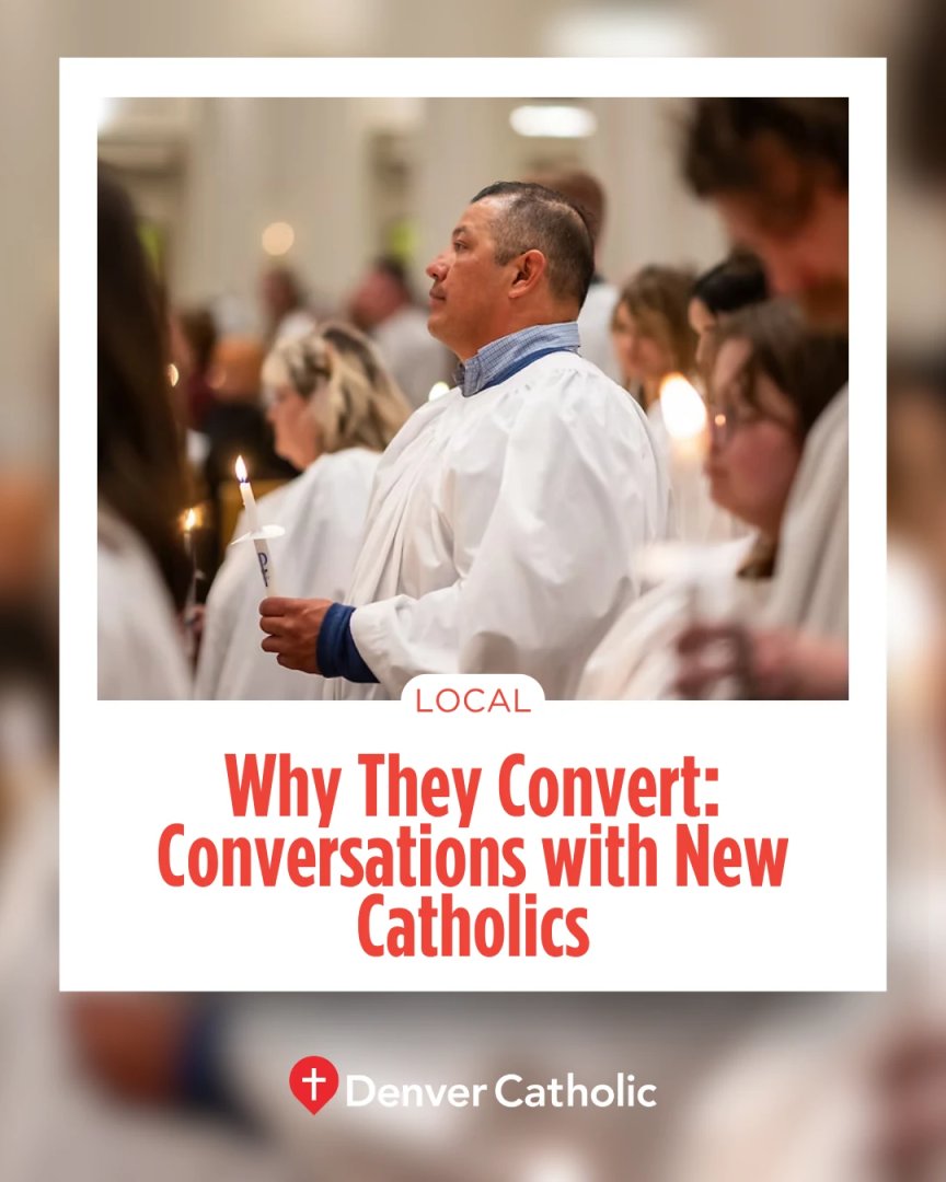Why do people become Catholic today? It's often not loud or dramatic—just a quiet, persistent call home. Meet the new Catholics of Denver.

👉 denvercatholic.org/why-they-conve…