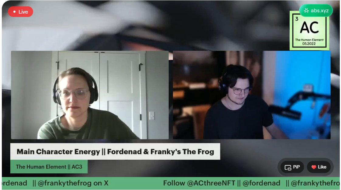 LIVE with <a href="/fordenad/">Fordenad</a> 

portal.abs.xyz/stream/ACThree

Take an Adventure with Franky!!