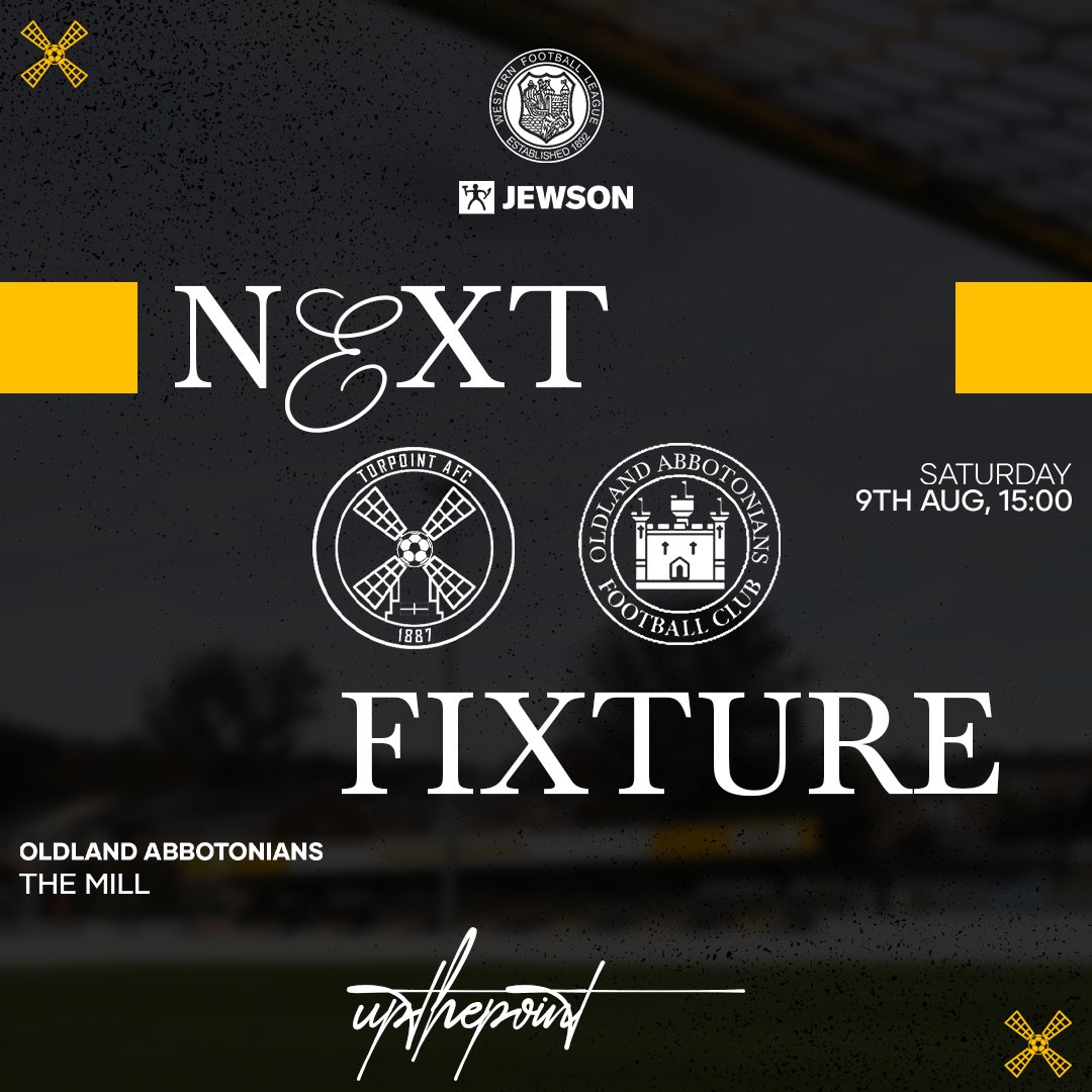 Torpoint AFC (@torpointafc) on Twitter photo ⚽️ | 𝙐𝙋 𝙉𝙀𝙓𝙏 𝘼𝙏 𝙏𝙃𝙀 𝙈𝙄𝙇𝙇 
First team action back at The Mill this weekend with the visit of Oldland Abbotonians which has kindly been sponsored by Jack Stephens. 
Free soft play available too in the function room for ages 0-4 starting tomorrow! ⚽️ | 𝙐𝙋 𝙉𝙀𝙓𝙏 𝘼𝙏 𝙏𝙃𝙀 𝙈𝙄𝙇𝙇 
First team action back at The Mill this weekend with the visit of Oldland Abbotonians which has kindly been sponsored by Jack Stephens. 
Free soft play available too in the function room for ages 0-4 starting tomorrow!