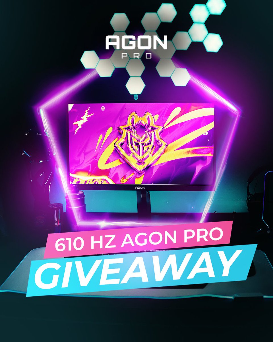 AGON by AOC (@agonbyaoc) on Twitter photo 🎁 610Hz AGON PRO GIVEAWAY 🎁
This is your chance to be one of the first to bring this speed and beauty into your home 😉
To enter:
✅ Follow <a href="/AGONbyAOC/">AGON by AOC</a>
❤️ Like and 🔁 repost this post
💬 Comment why you need this monitor
Winner will be announced on 15 August, good luck!😎 🎁 610Hz AGON PRO GIVEAWAY 🎁
This is your chance to be one of the first to bring this speed and beauty into your home 😉
To enter:
✅ Follow <a href="/AGONbyAOC/">AGON by AOC</a>
❤️ Like and 🔁 repost this post
💬 Comment why you need this monitor
Winner will be announced on 15 August, good luck!😎