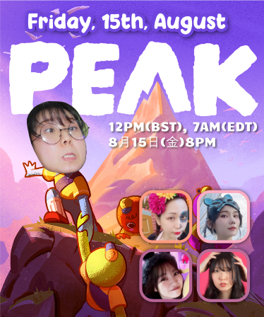 [Game collab]
4 bilingual streamers. 1 mission!!
🗓 Date: 15th Aug 
📍 Live on Twitch