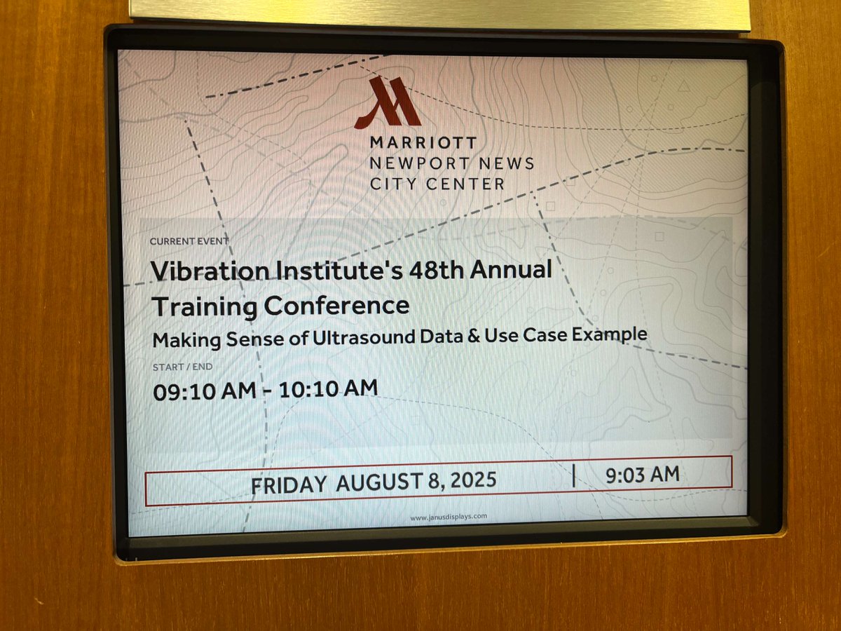 Adrian Messer took the stage at VIATC in Newport News, VA today to present “Making Sense of Ultrasound Data.” His session guides attendees in interpreting ultrasound results and applying real-world examples to enhance #Reliability programs.

#Maintenance #ConditionMonitoring