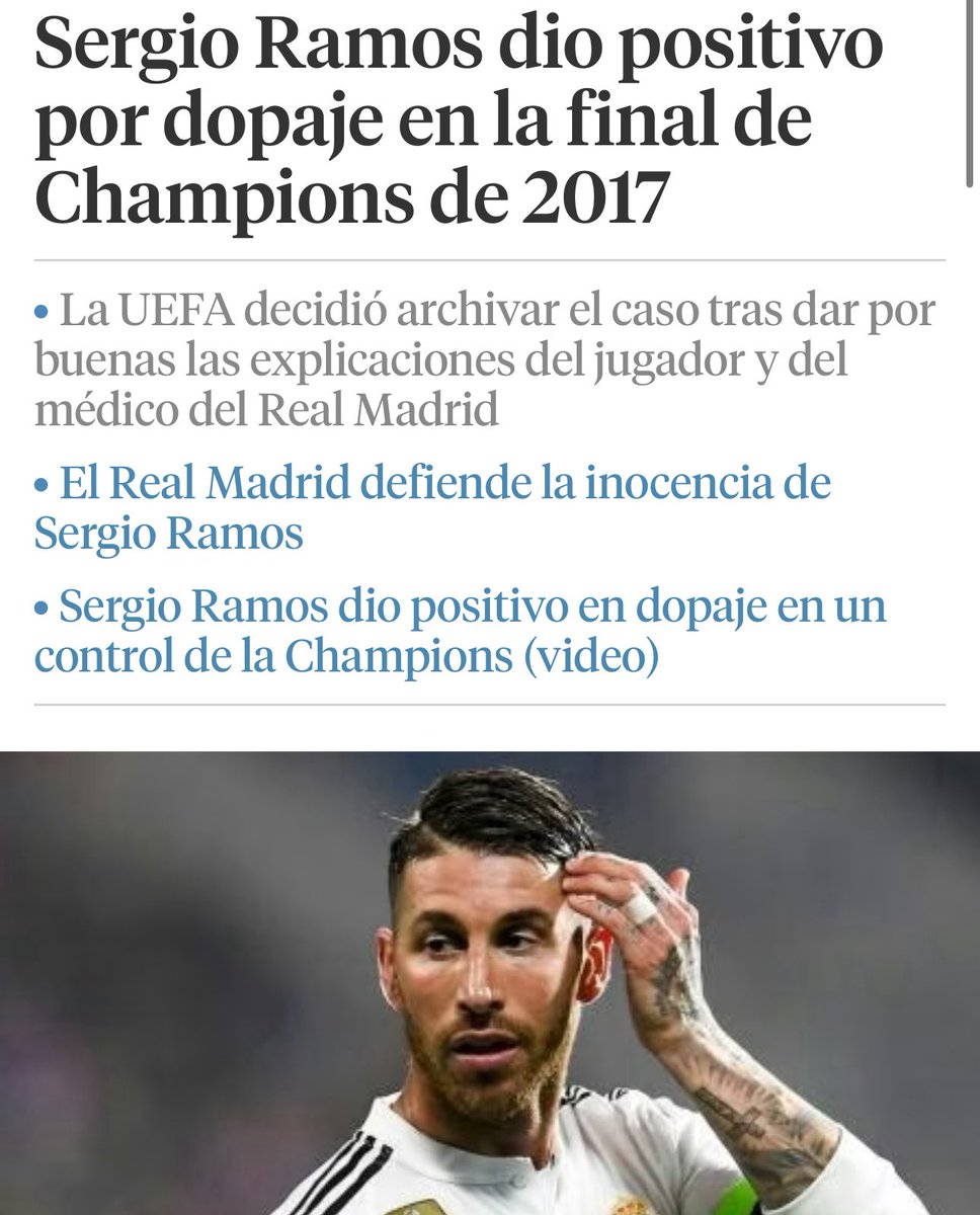 Dopaje es dar positivo, no llegar tarde a un control.