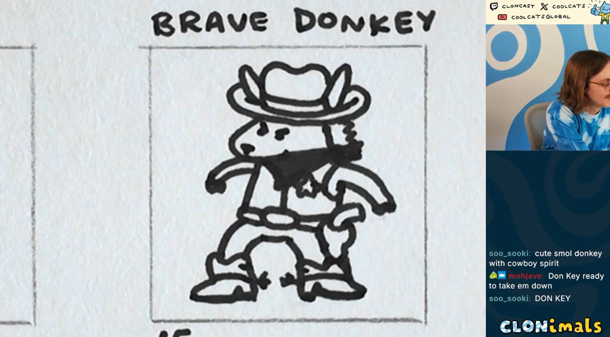 Yesterday was such a blast. Look at this brave lil Don Key🤠

Manifesting more CLONIMALS!!!!!