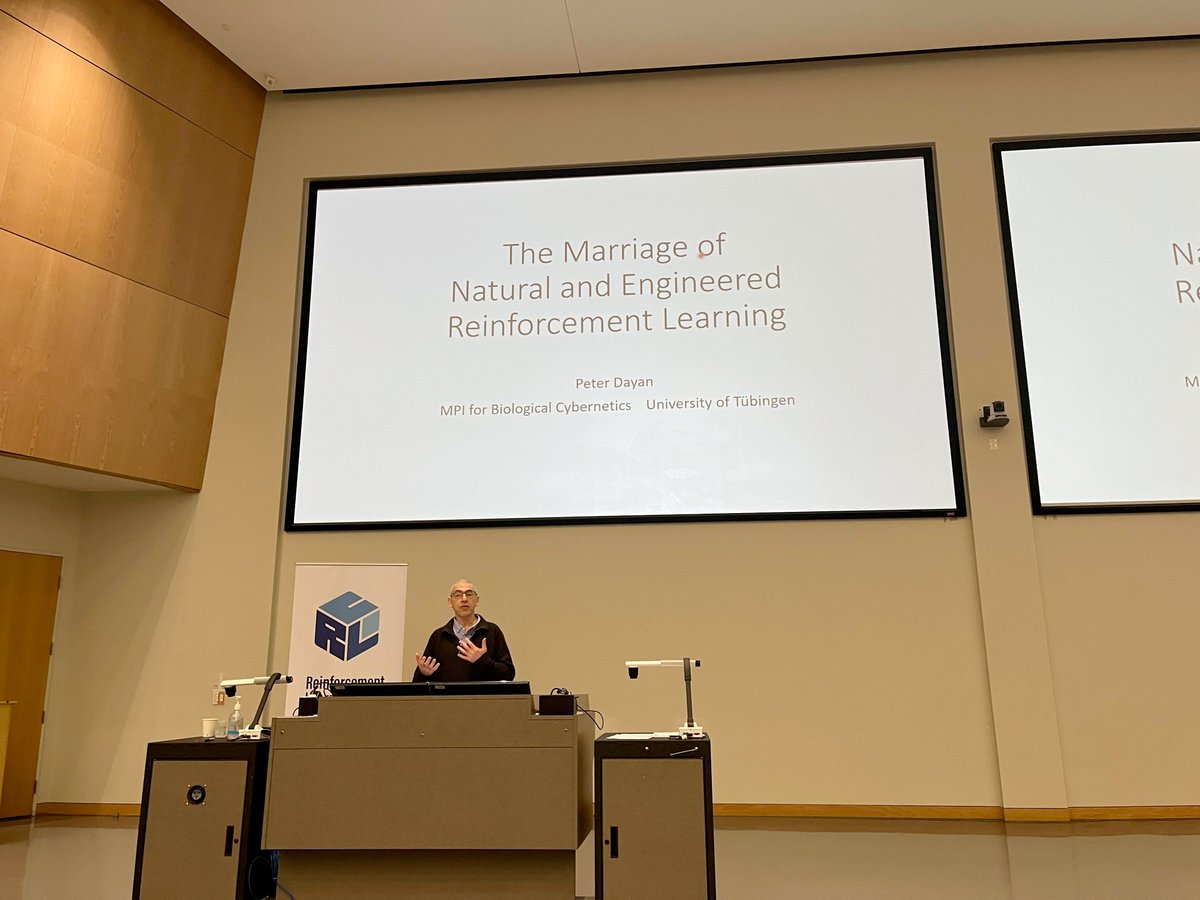 Kicking off RLC day 3 with Peter Dayan: "The Marriage of Natural and Engineered Reinforcement Learning"