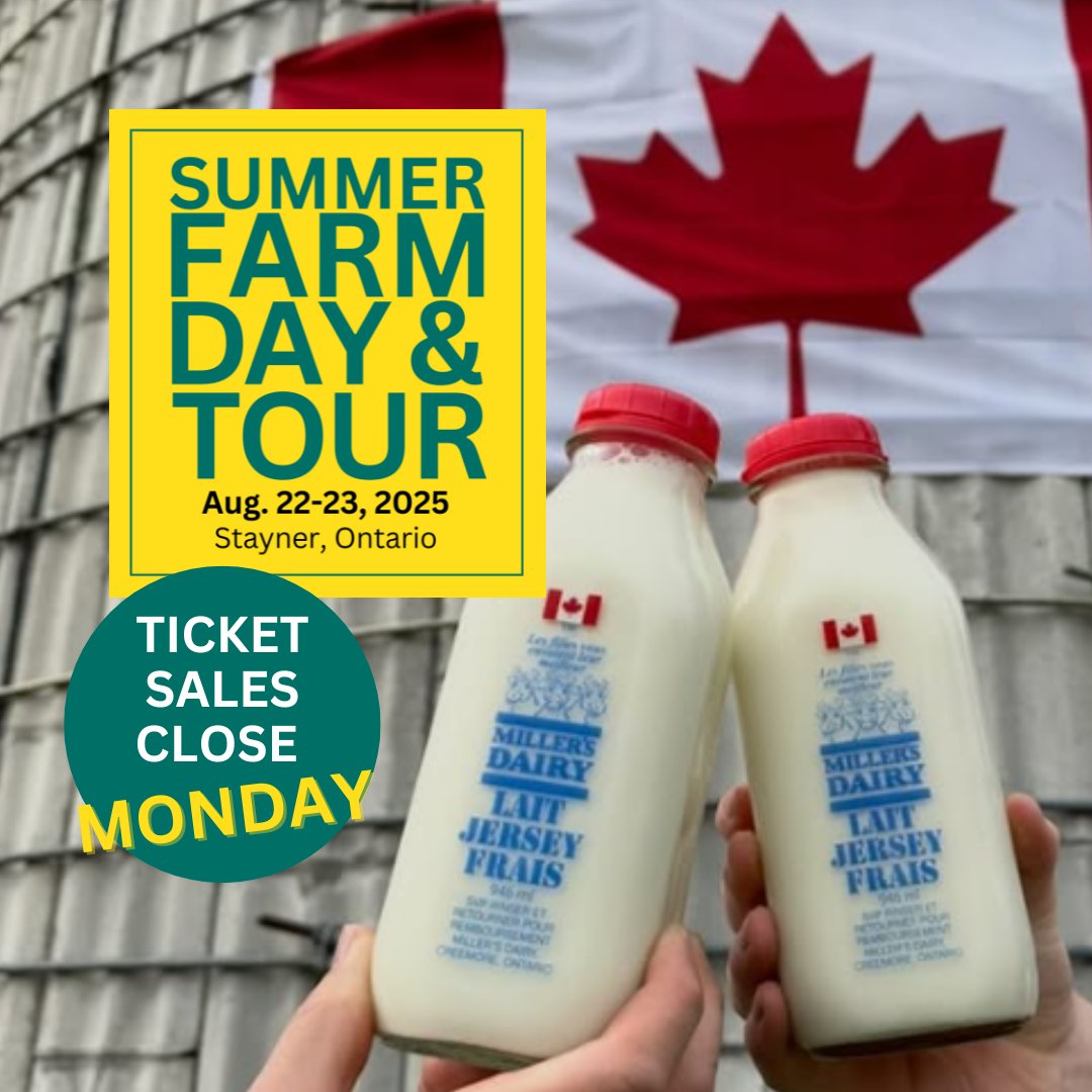 We're filling fast—have you registered? Our Summer Farm Day &amp; Bus Tour is just around the corner: registration closes MONDAY!

Day 1: On-farm tours + expert speakers + hot lunch
Day 2: Bus tour that includes a stop at <a href="/MillersDairy/">Miller's Dairy</a> 

Lock in your spot: rebrand.ly/pbichu8