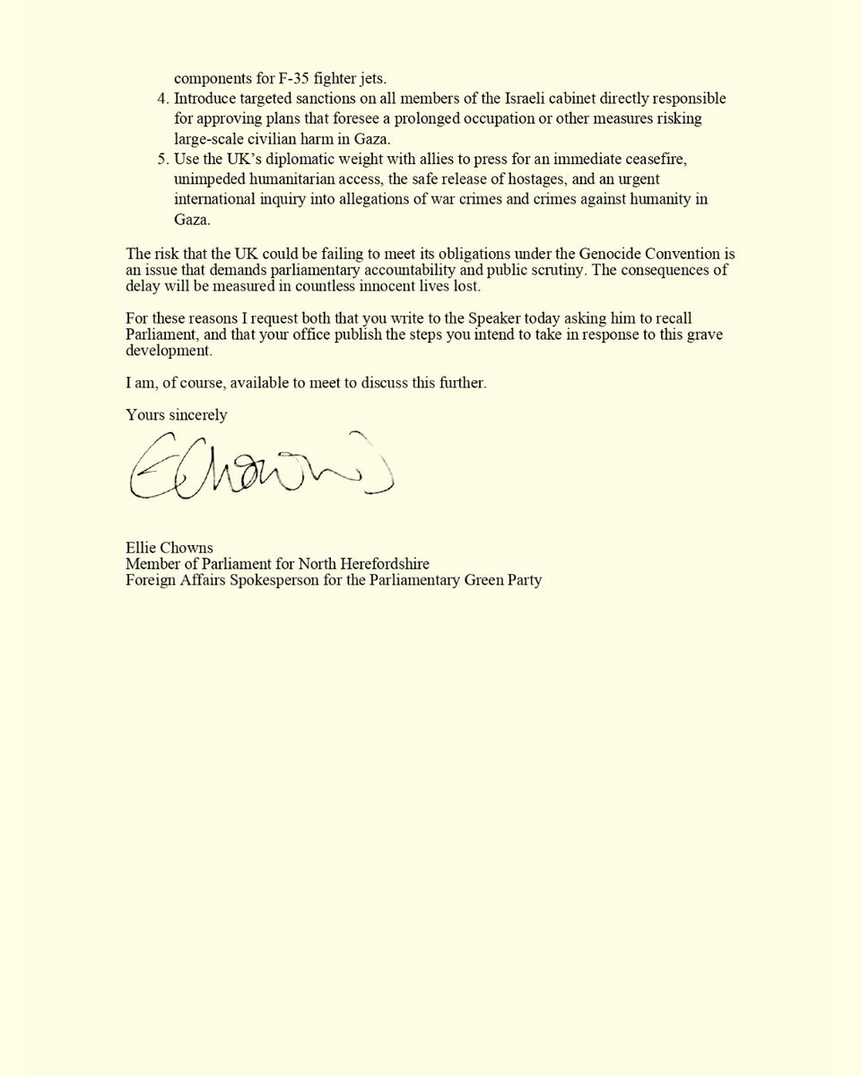 I am calling for Parliament to be recalled immediately in light of the Israeli security cabinet's decision. We must hold the UK govt to account and secure urgent action to alleviate suffering in Gaza.