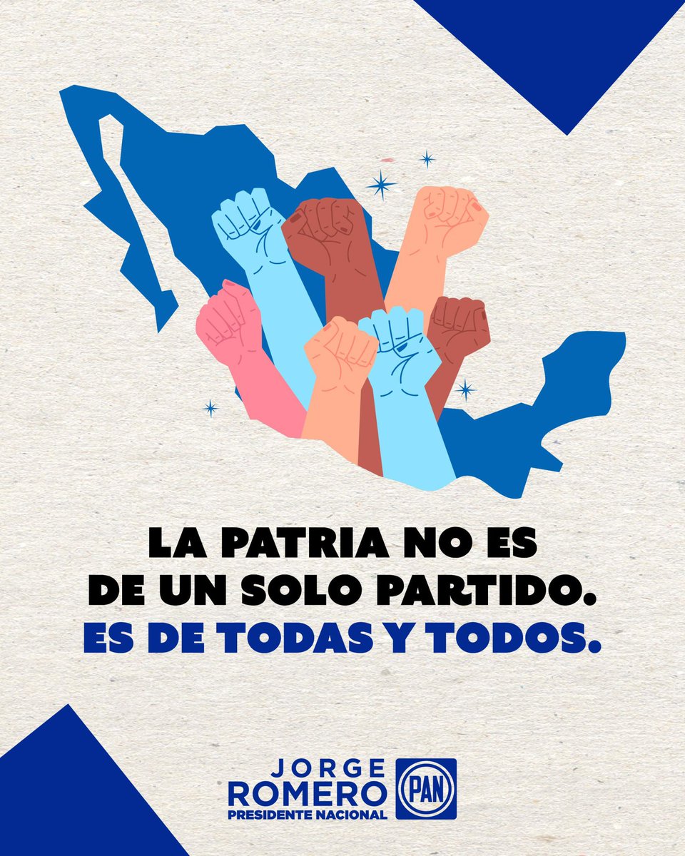 Jorge Romero Herrera (@jorgerohe) on Twitter photo La democracia se construye con todas las voces. 📢
México no le pertenece a un solo partido, sino a cada ciudadana y ciudadano que día a día lo hace más fuerte.
¡Cuentan siempre con <a href="/AccionNacional/">Acción Nacional</a>! 🔵🇲🇽 La democracia se construye con todas las voces. 📢
México no le pertenece a un solo partido, sino a cada ciudadana y ciudadano que día a día lo hace más fuerte.
¡Cuentan siempre con <a href="/AccionNacional/">Acción Nacional</a>! 🔵🇲🇽