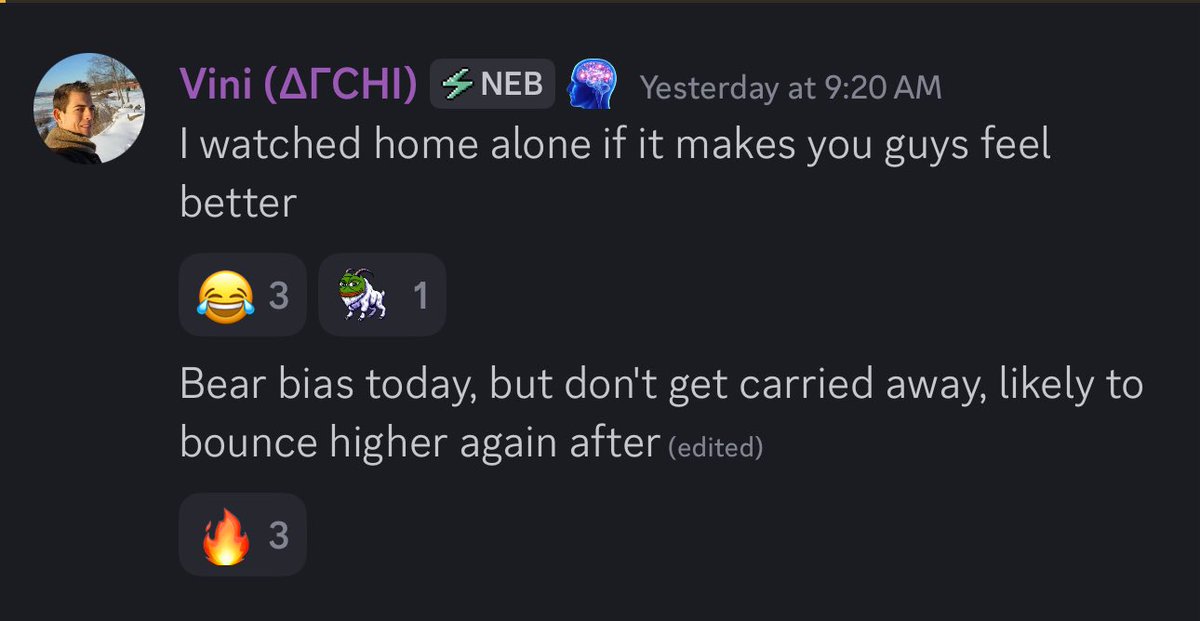 Very predictable market lately, shared a bunch of stuff yesterday, giving more details, but don't care to get all the info…. Up to the right for now….. HGW everyone.