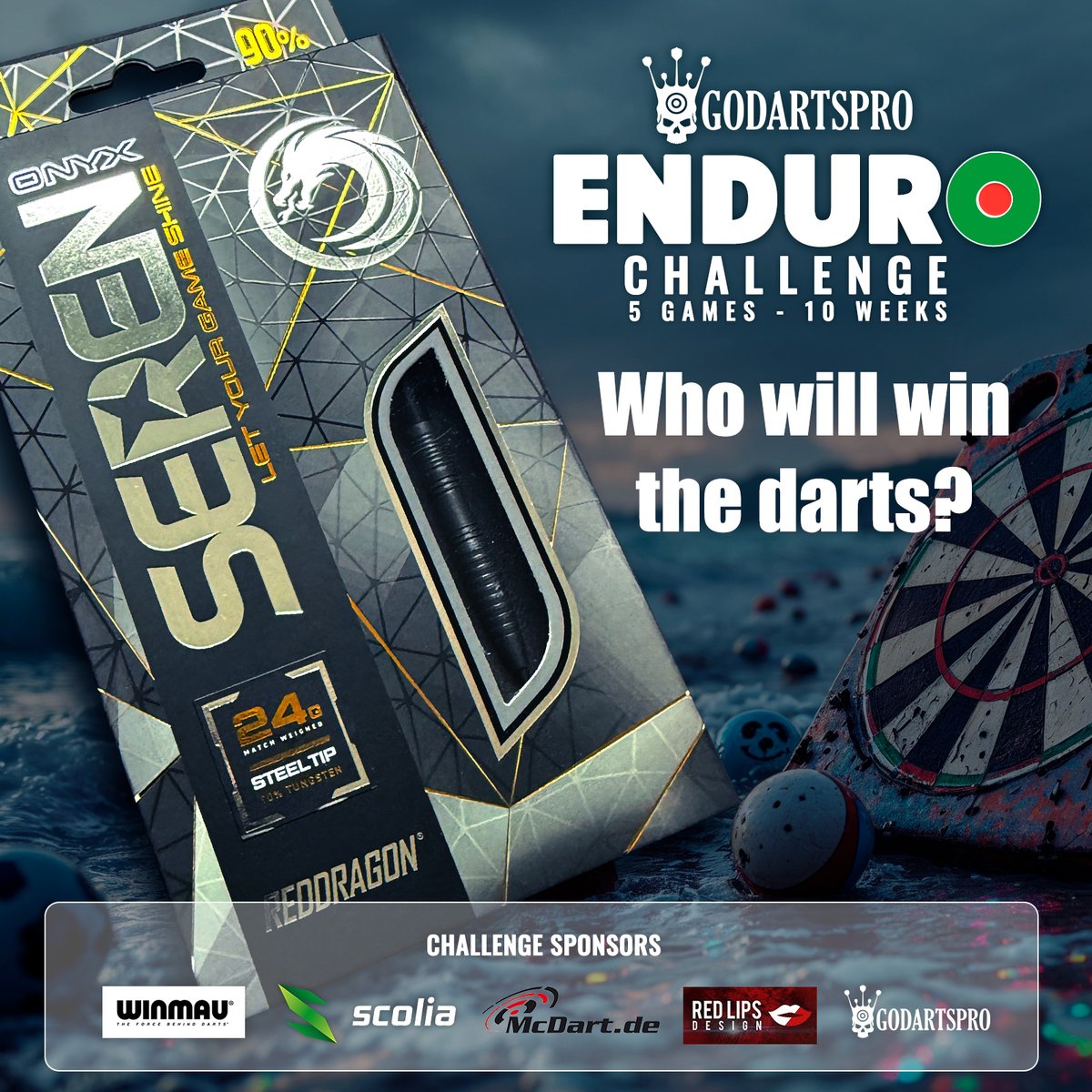 On Sunday we will randomly pick a member, who has played games in the Enduro Challenge, who will win the Seren Onyx 3 24g set of darts from Red Dragon darts!💥
Enjoy your week! Make it count!
👉 bit.ly/4lKHf0E 👈

#darts #playdarts #dartstraining #dartscoach