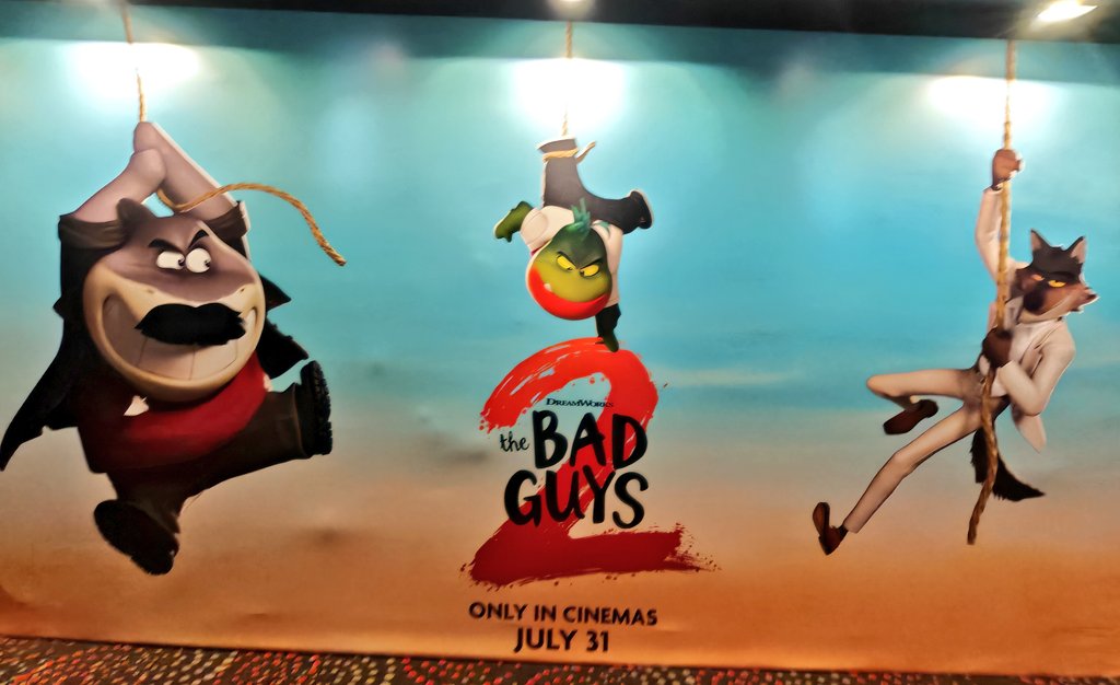 Gyrowoof's tweet photo. Caught Mr Wolf in the cinema today with @Texadaeus! Quite action packed! Not a bad movie and good story. At least 4/5!  #BadGuys2 ^^ https://t.co/1aQnYo2zR2