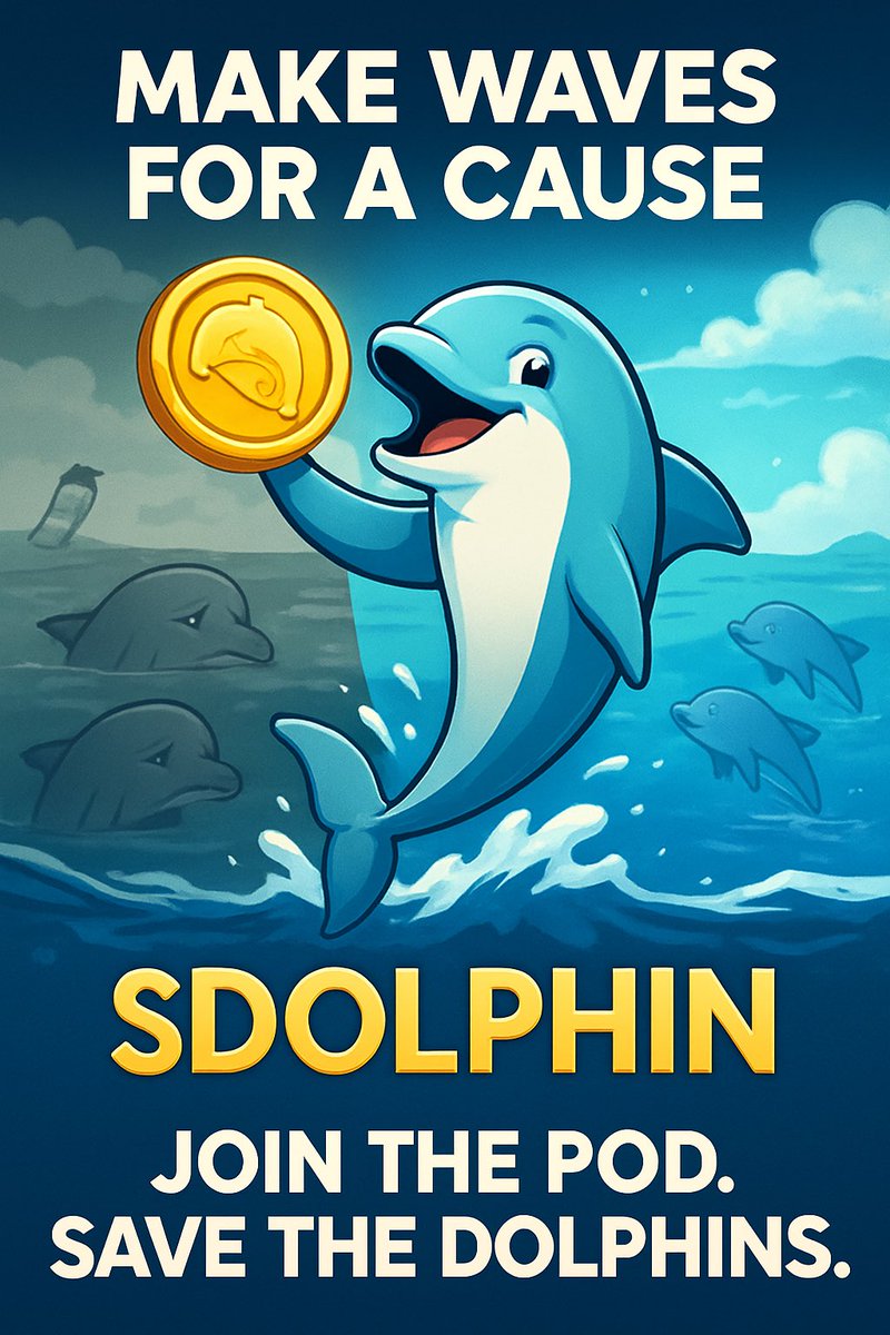 goingtogetbannd's tweet image. 🌊🐬 Make waves with $DOLPHIN — join the pod &amp;amp; help save real dolphins! 💙 #CryptoForACause #DOLPHIN #SaveTheDolphins #JoinThePod #MakeWaves 

ZFwVfRtyQw4ark6ci6SNdvgMvTk4iDmb8RZU1SqBAGS