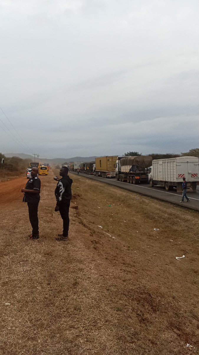 Long Distance Drivers and Conductors Association (@loddca) on Twitter photo TRAFFIC ALERT 🚦âš
Ngukumi kuenda salama no movement.
Today Mombasa road has been crazy.
Plan your journey wisely. <a href="/AbouFauzia/">Mohamed Absi</a> <a href="/HonAnthonyMutua/">Anthony Mutua</a> <a href="/iam_kipkoech861/">KipkoechCollins🇰🇪🇺🇬🇸🇸</a> <a href="/karugawanjuguna/">Karuga wa Njuguna</a> <a href="/motoristsoffice/">Motorist Association</a> <a href="/princegershom_/">Subaru Leone</a> <a href="/roadsensekenya/">Road Sense Kenya - RSK</a> TRAFFIC ALERT 🚦âš
Ngukumi kuenda salama no movement.
Today Mombasa road has been crazy.
Plan your journey wisely. <a href="/AbouFauzia/">Mohamed Absi</a> <a href="/HonAnthonyMutua/">Anthony Mutua</a> <a href="/iam_kipkoech861/">KipkoechCollins🇰🇪🇺🇬🇸🇸</a> <a href="/karugawanjuguna/">Karuga wa Njuguna</a> <a href="/motoristsoffice/">Motorist Association</a> <a href="/princegershom_/">Subaru Leone</a> <a href="/roadsensekenya/">Road Sense Kenya - RSK</a>