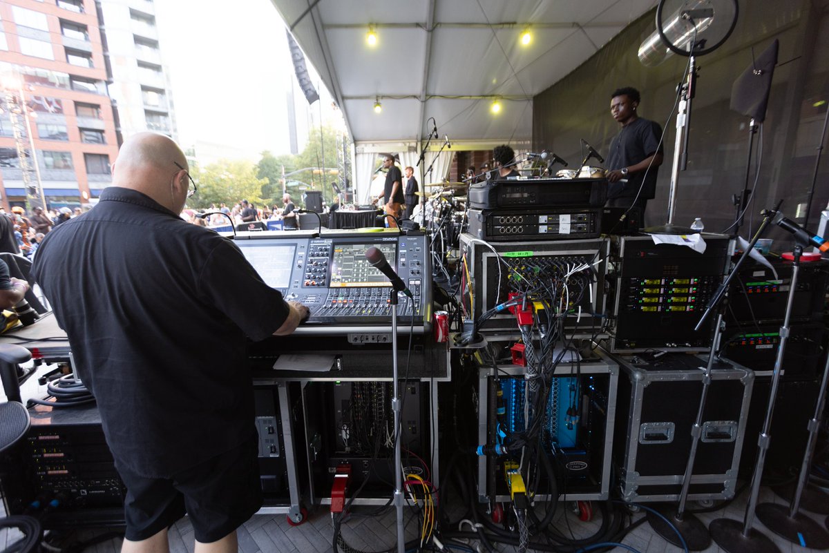 NJPAC NEWARK SOUNDS OF THE CITY: Levi Parkas, John DiCapua, Eric Johnson, and Amere Jenkins.
 #njpac #foh #mons #consoles #yamaharivage  #l-acoustics #nyc #nj #ashevillenc @l-acoustics_offical @yamaha_rivage #nyc #nj #ashevillenc @blvdpro @boulevard_carroll_inc