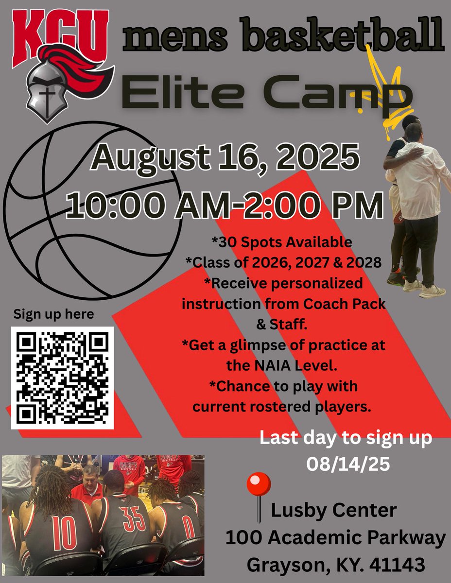 🚨 Limited Spots Available! Sign up for the camp before it's too late! Remember, no walk-up registration is allowed. 
The itinerary will b out this evening, so stay tuned! With lots of talented individuals already signed up, we’re really excited about what’s in store at the camp