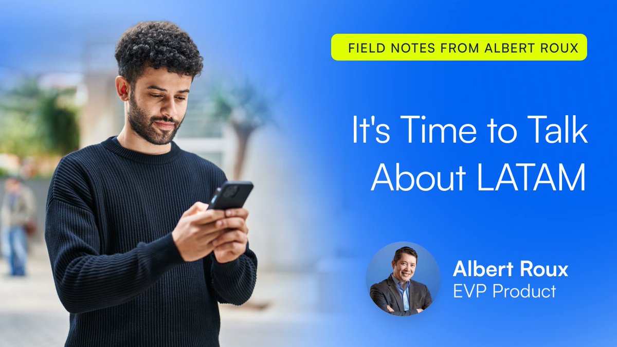 This month's Field Notes from Albert Roux features Paulo Nascimento, our Head of LATAM. 

They unpacked Latin America's biggest fraud threats, doc verification challenges, &amp; how businesses can protect growth without compromising customer experience: linkedin.com/pulse/its-time…