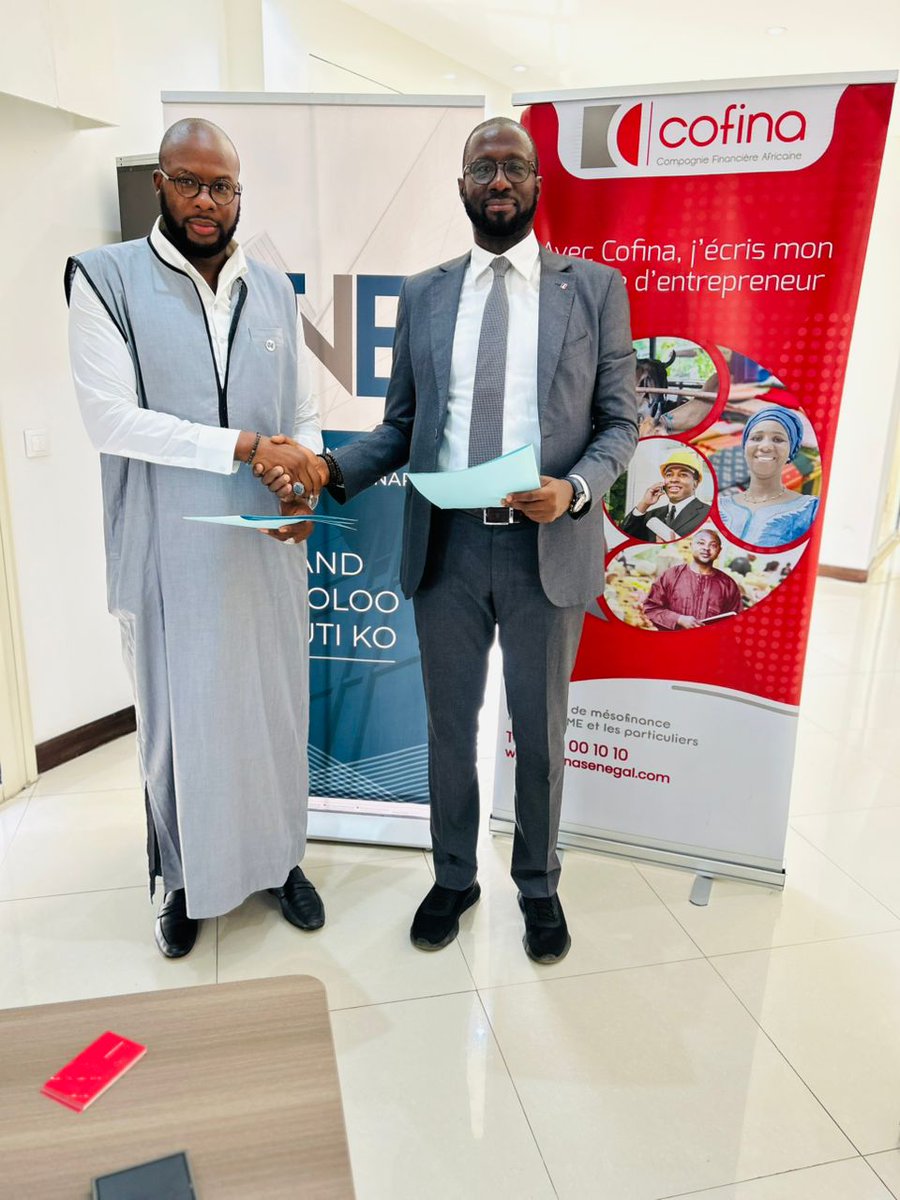 Le 30 juillet 2025, COFINA Sénégal, filiale du Groupe COFINA, a marqué une nouvelle étape dans son engagement en faveur du développement du tissu entrepreneurial national, en procédant à la signature d’une convention de partenariat avec le Conseil National de l’Entrepreneuriat