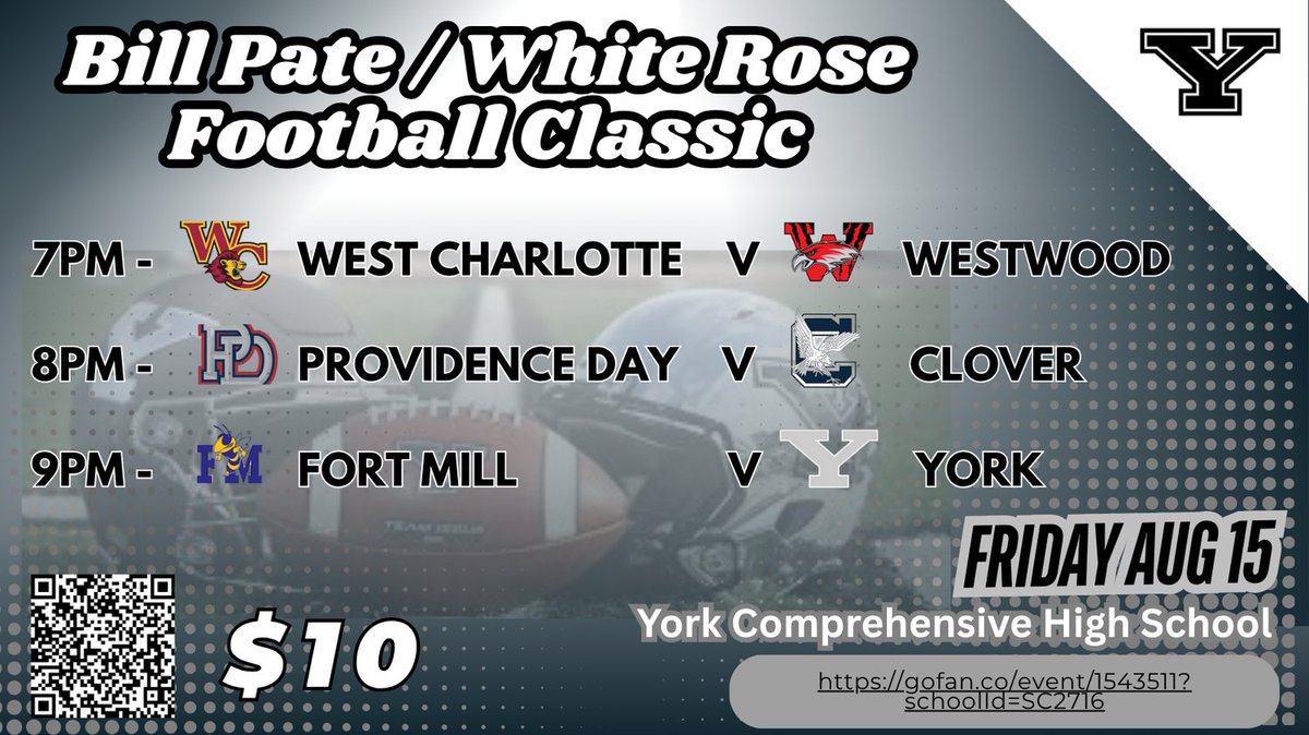 Bill Pate / White Rose Classic 
1 Week Away!!

Go Cougars!!