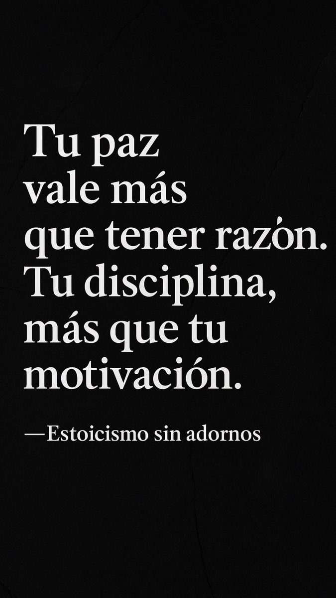 Vivir en paz y ser disciplinado, dos virtudes. #FelizViernesATodos #FinDeSemana