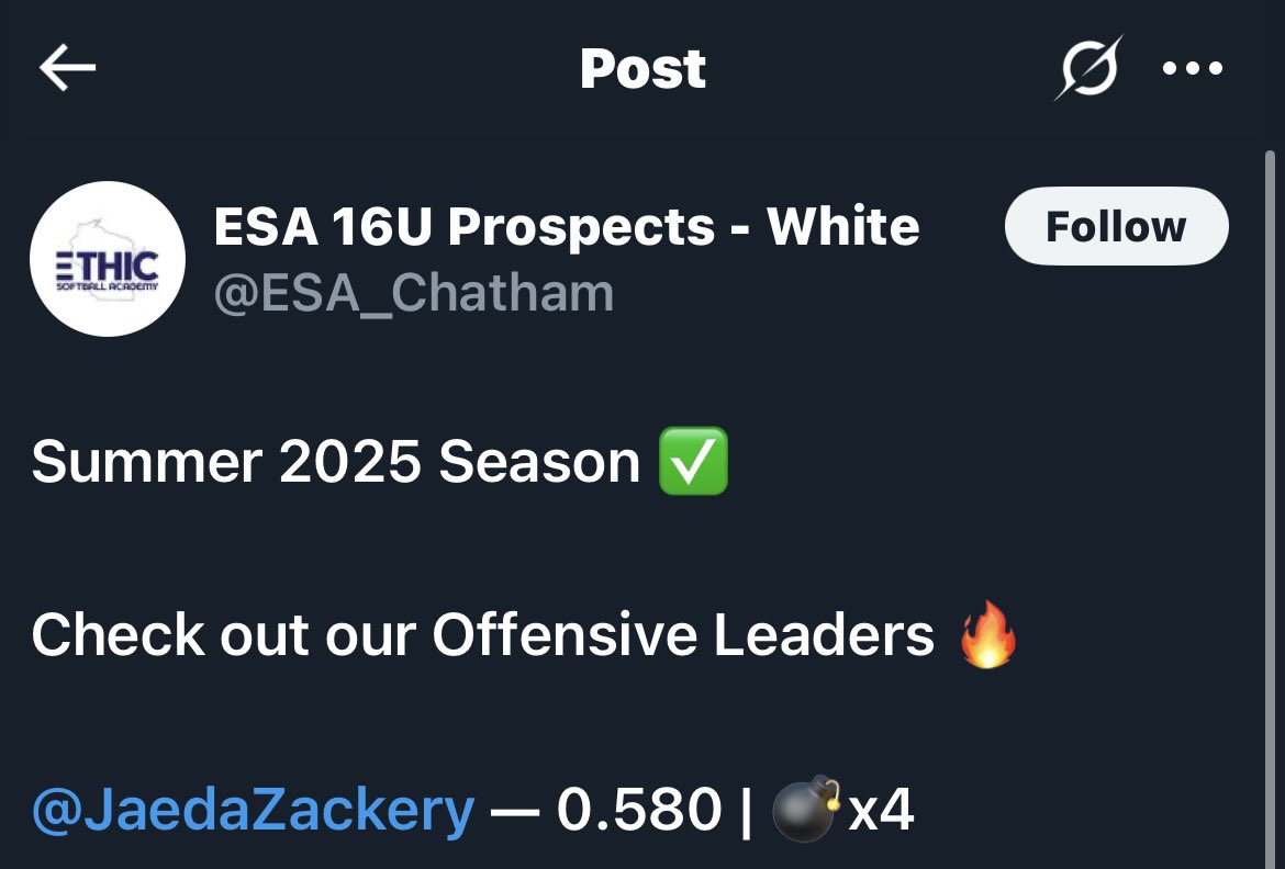 🥎PLAYER SPOTLIGHT🥎

Jaeda has worked very hard this summer! 2x a week hitting, fielding, and catching at Slammers. She absolutely crushed it this summer. Awesome job Jaeda!! 

#slammerssoftball #workhardplayhard #softball #goodtogreat #coach #privatelessons #slammers