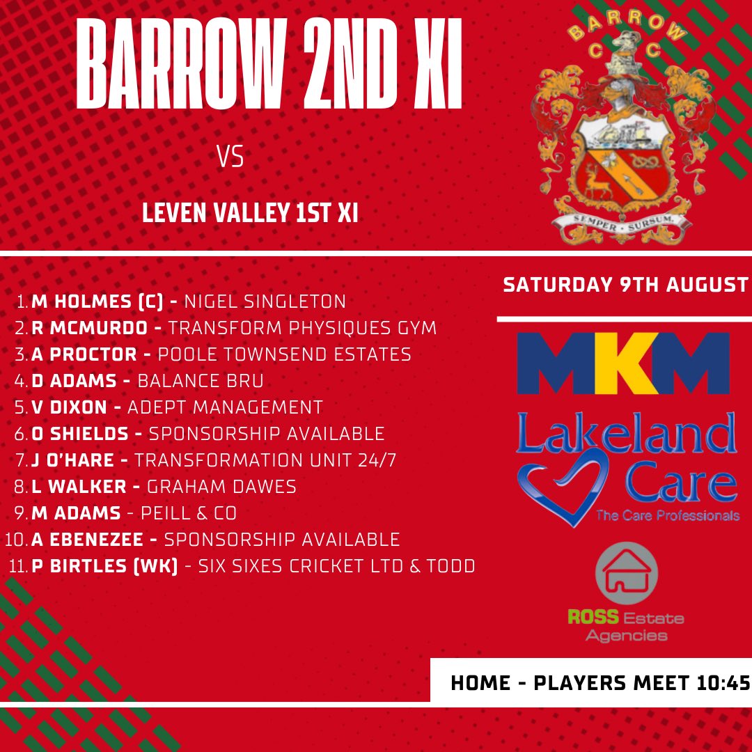 Barrow Cricket Club tweet media