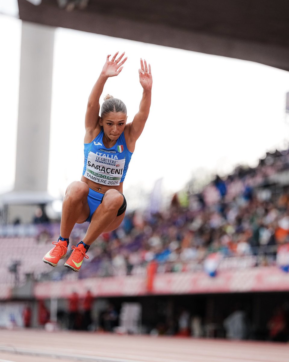 🥇 SARACENI REGINA D’EUROPA CON 14,24! #Tampere2025

Meravigliosa Erika! Vola sulla medaglia d’oro del triplo agli Europei U20 di Tampere con il Record dei Campionati! Vento 0.0

🔴🎥 DIRETTA TV su RaiSport

Ph. Grana/FIDAL

#atleticaitaliana