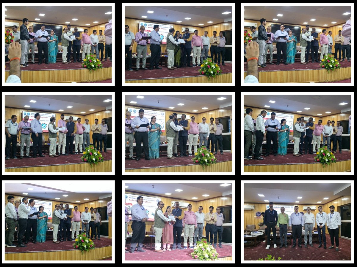 CSIR-HRDC (@csir_hrdc) on Twitter photo Foundation course of ASOs Batch-VI concluded today. Sh. Mahendra Kr. Gupta JS, CSIR & Dr. Ramanuj Narayan, Director <a href="/csirimmt/">CSIR-IMMT(BBSR)</a> graced the valedictory session.
<a href="/CSIR_IND/">CSIR, India</a> <a href="/DrNKalaiselvi/">N Kalaiselvi</a> @tikam Foundation course of ASOs Batch-VI concluded today. Sh. Mahendra Kr. Gupta JS, CSIR & Dr. Ramanuj Narayan, Director <a href="/csirimmt/">CSIR-IMMT(BBSR)</a> graced the valedictory session.
<a href="/CSIR_IND/">CSIR, India</a> <a href="/DrNKalaiselvi/">N Kalaiselvi</a> @tikam