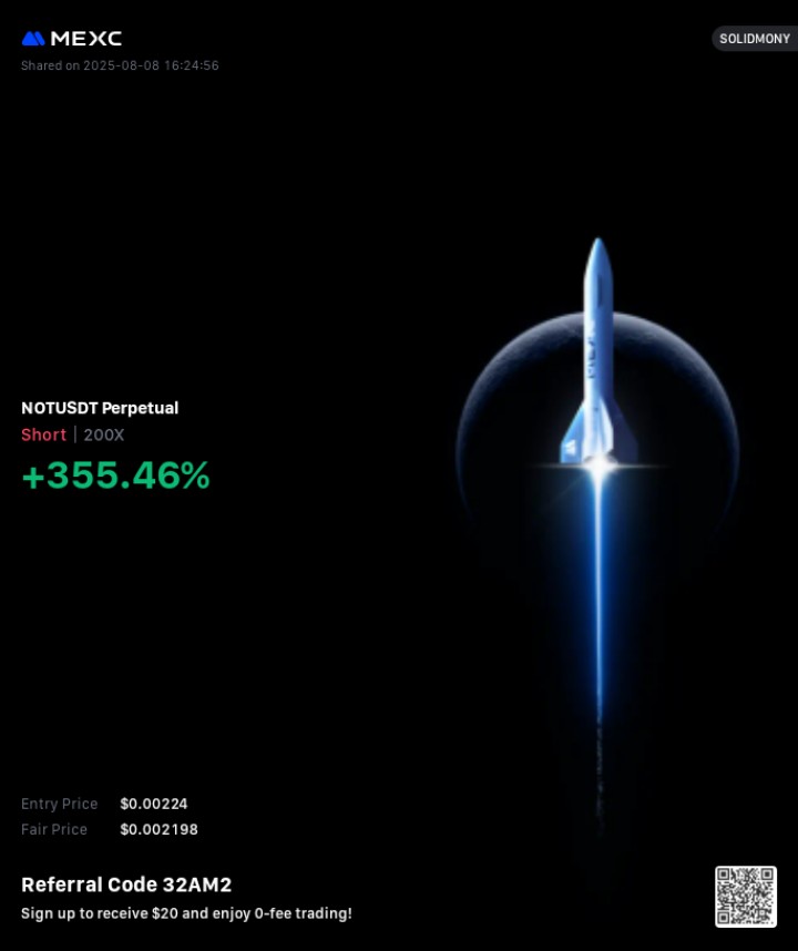 solidmonycrypto's tweet photo. It is $NOT ing ...... sharp scalp... https://t.co/vUSlbHK540