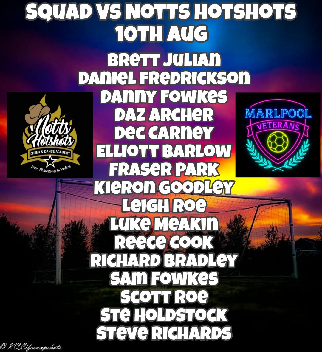 We're taking part in a fundraiser for Notts Hotshots Cheer &amp; Dance Academy this Sunday evening, weather looks 👌 🍻

Eastwood Community Football Club - 5pm KO 📌