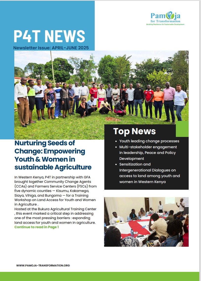 Our new newsletter just dropped! Get the latest on our projects, highlights, and what we're working on. Read all about it on our website,
pamoja-transformation.org/.../12e8fd...
Thanks for being a part of our journey!