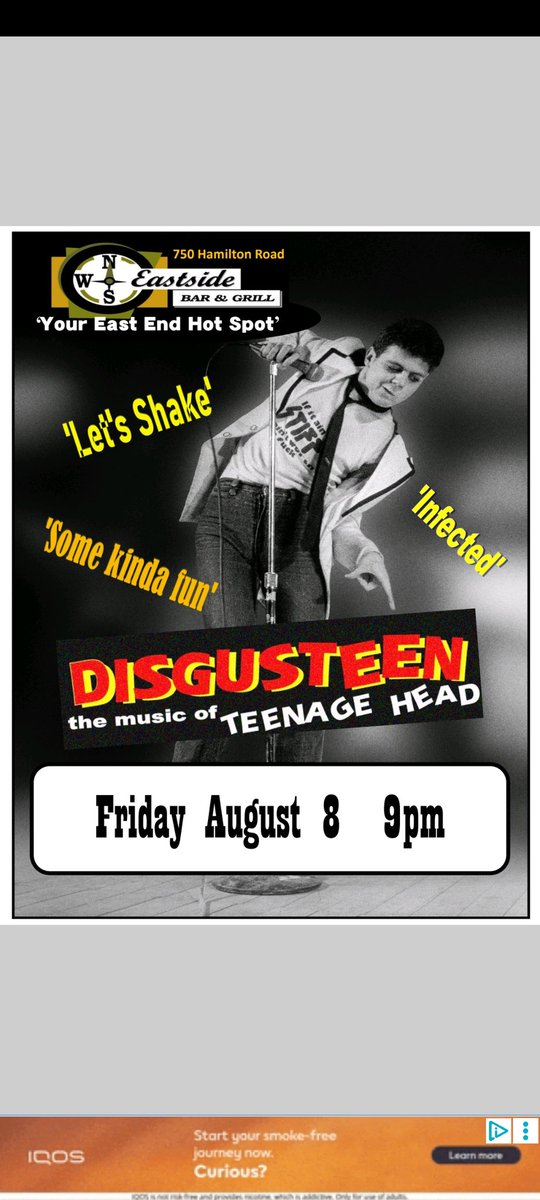 TONIGHT!!
Get ready for an awesome night of music!
DISGUSTEEN The Music Of Teenage Head wsg Joel Taggart
9pm Start. Cover $10. #livemusic #londont #teenageheadtribute #tgif