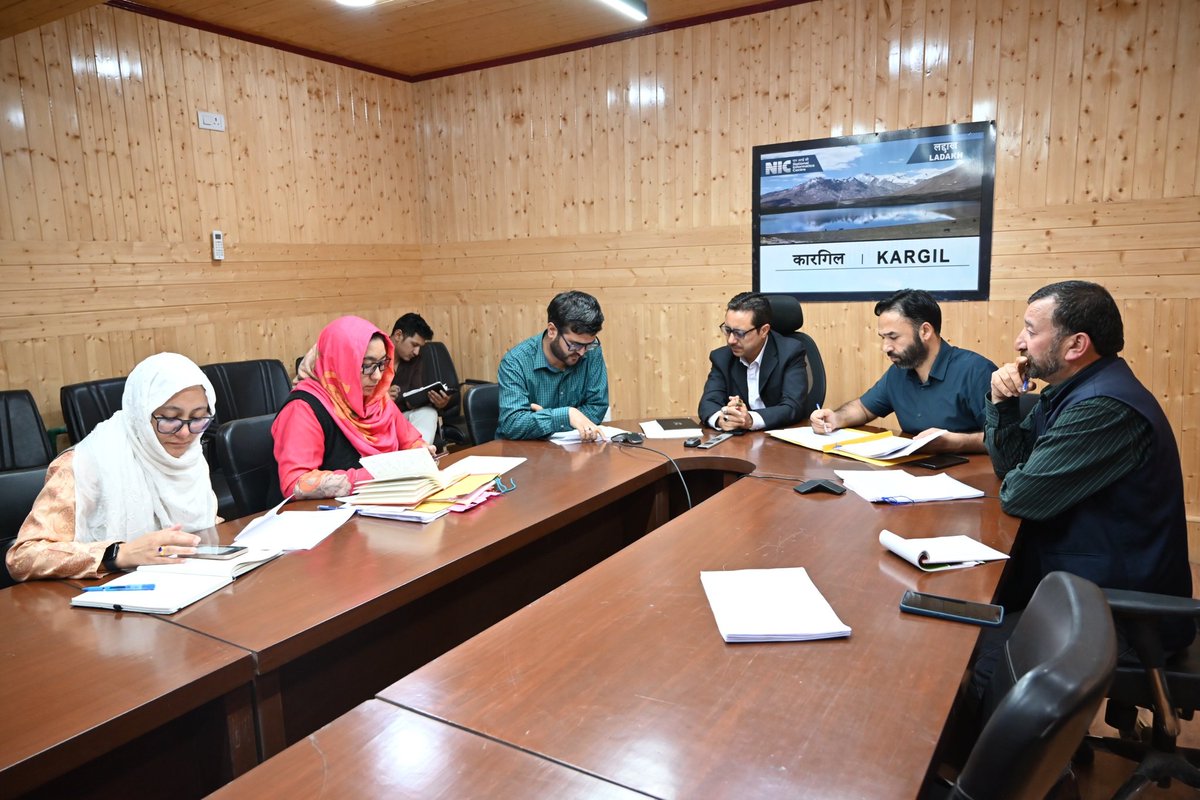 DIPR Kargil (@dipr_kargil) on Twitter photo Deputy Commissioner Kargil, Rakesh Kumar, IAS, who is also the District Election Officer (DEO), today chaired a meeting to review and discuss the ongoing process for the Revision of Panchayat Electoral Rolls 2025.
<a href="/dc_Kgl/">Deputy Commissioner/DEO Kargil</a> <a href="/ddnewsladakh/">DD NEWS LADAKH</a> <a href="/airnewskargil/">Radio News Kargil</a> <a href="/vol_ladakh/">Voice of Ladakh</a> Deputy Commissioner Kargil, Rakesh Kumar, IAS, who is also the District Election Officer (DEO), today chaired a meeting to review and discuss the ongoing process for the Revision of Panchayat Electoral Rolls 2025.
<a href="/dc_Kgl/">Deputy Commissioner/DEO Kargil</a> <a href="/ddnewsladakh/">DD NEWS LADAKH</a> <a href="/airnewskargil/">Radio News Kargil</a> <a href="/vol_ladakh/">Voice of Ladakh</a>