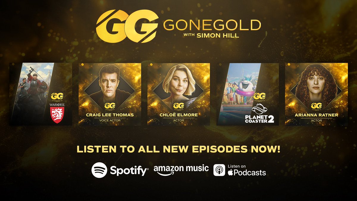 Simon Hill - Presenter, Commentator (@simonhofficial) on Twitter photo ๐๏ธ The latest 5 episodes have been so much fun.
๐ Heard in 64 Countries
๐ 408 Cities
Thank you to my guests:
<a href="/KingdomComeRPG/">Kingdom Come: Deliverance II</a>
<a href="/itsmecraiglee/">Former account of voice actor Craig Lee Thomas</a>
<a href="/ChloeElmoreVO/">Chloรซ Elmore Voice Actor</a>
<a href="/PlanetCoaster/">Planet Coaster 2</a>
<a href="/AriannaRatner/">Arianna Ratner</a>
Full Episodes โฌ๏ธ
Spotify: open.spotify.com/show/2oZ2cOqPsโฆ
Apple Podcasts: podcasts.apple.com/gb/podcast/gonโฆ ๐๏ธ The latest 5 episodes have been so much fun.
๐ Heard in 64 Countries
๐ 408 Cities
Thank you to my guests:
<a href="/KingdomComeRPG/">Kingdom Come: Deliverance II</a>
<a href="/itsmecraiglee/">Former account of voice actor Craig Lee Thomas</a>
<a href="/ChloeElmoreVO/">Chloรซ Elmore Voice Actor</a>
<a href="/PlanetCoaster/">Planet Coaster 2</a>
<a href="/AriannaRatner/">Arianna Ratner</a>
Full Episodes โฌ๏ธ
Spotify: open.spotify.com/show/2oZ2cOqPsโฆ
Apple Podcasts: podcasts.apple.com/gb/podcast/gonโฆ