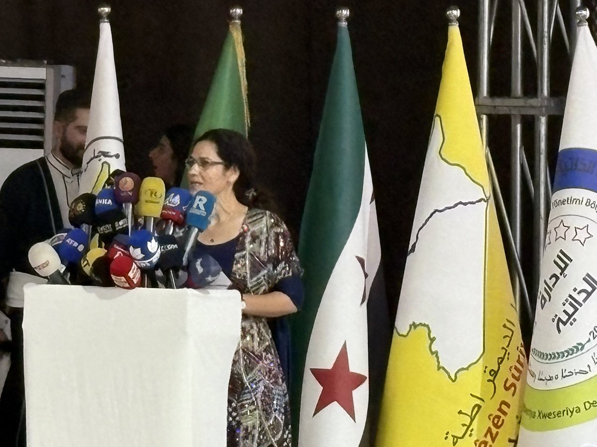 Conference for the Unity of the Peoples of North and East Syria.

This important conference today in Hasakah, Syria, demonstrated that northeast Syria is not only Kurds, but a unified body of Arabs, Kurds, Syriacs, Yezidis, Orthodox Christians, Turkmen, Armenians, and even Druze.