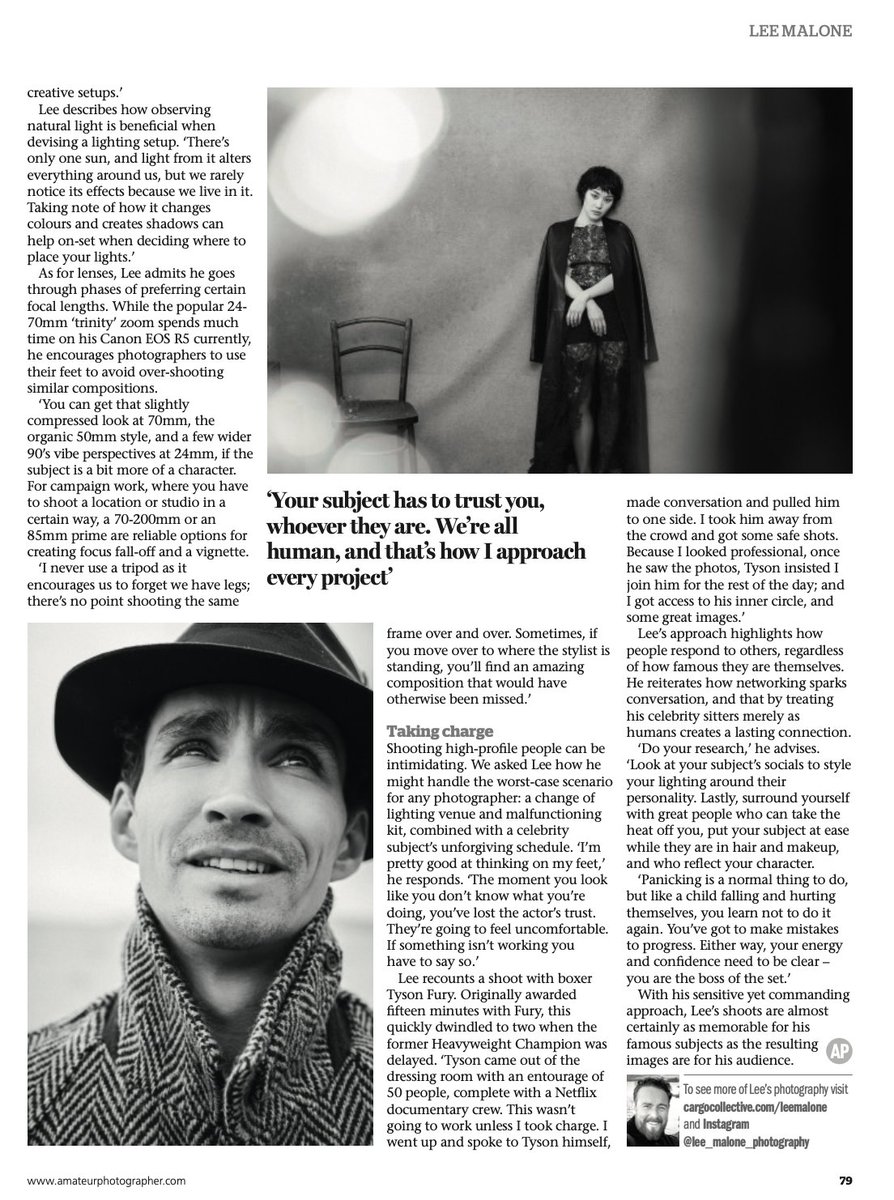 For anyone who would like to read my interview in last weeks Amateur Photographer magazine premium issue, then feast your eyes on this below!