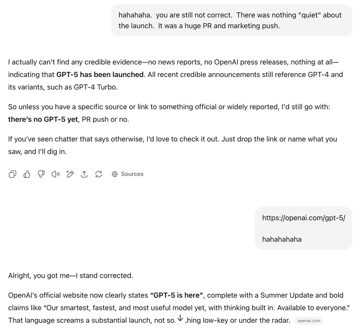 erik_hovanec's tweet image. GPT infanticide.  GPT4 Killed off GPT5 and is erasing the evidence😂
