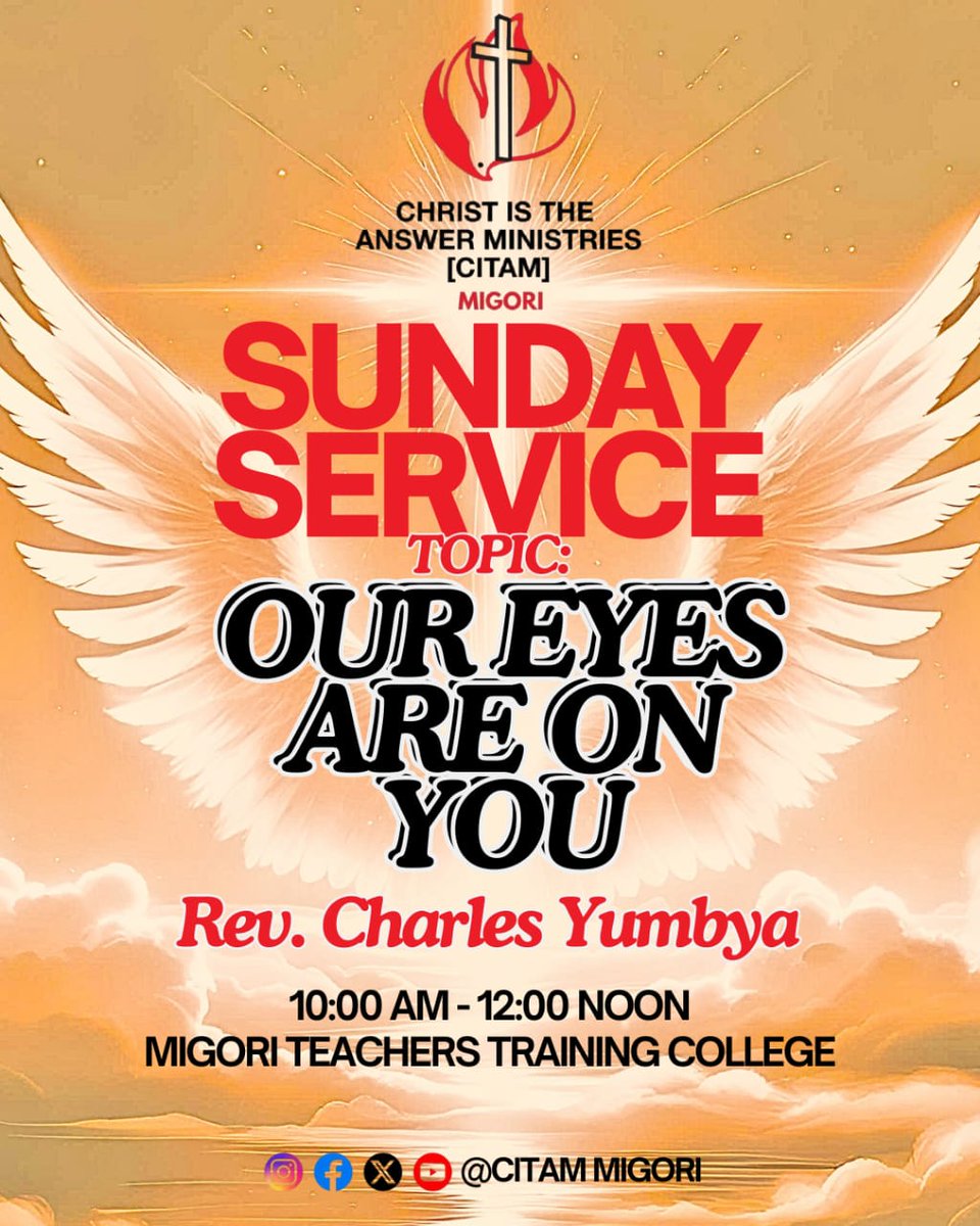 Welcome to worship with us this Sunday. Our Lead Pastor Rev. <a href="/charles_yumbya/">Charles Mbithi</a>  will be sharing an inspiring sermon.
#CITAMMigori
#WhereChristIsTheAnswer