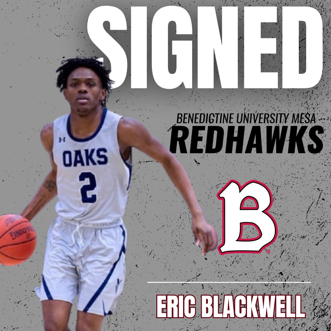 SIGNED‼️🅱️🏀

Welcome Eric Blackwell to the Redhawk family! 

Blackwell is a 6’1 guard from Menlo College. As a Junior he played in 24 games &amp; made 1 start for the 19-9 Oaks. 

As a sophomore at Glendale CC he averaged 18.2 points &amp; 4.8 rebounds.