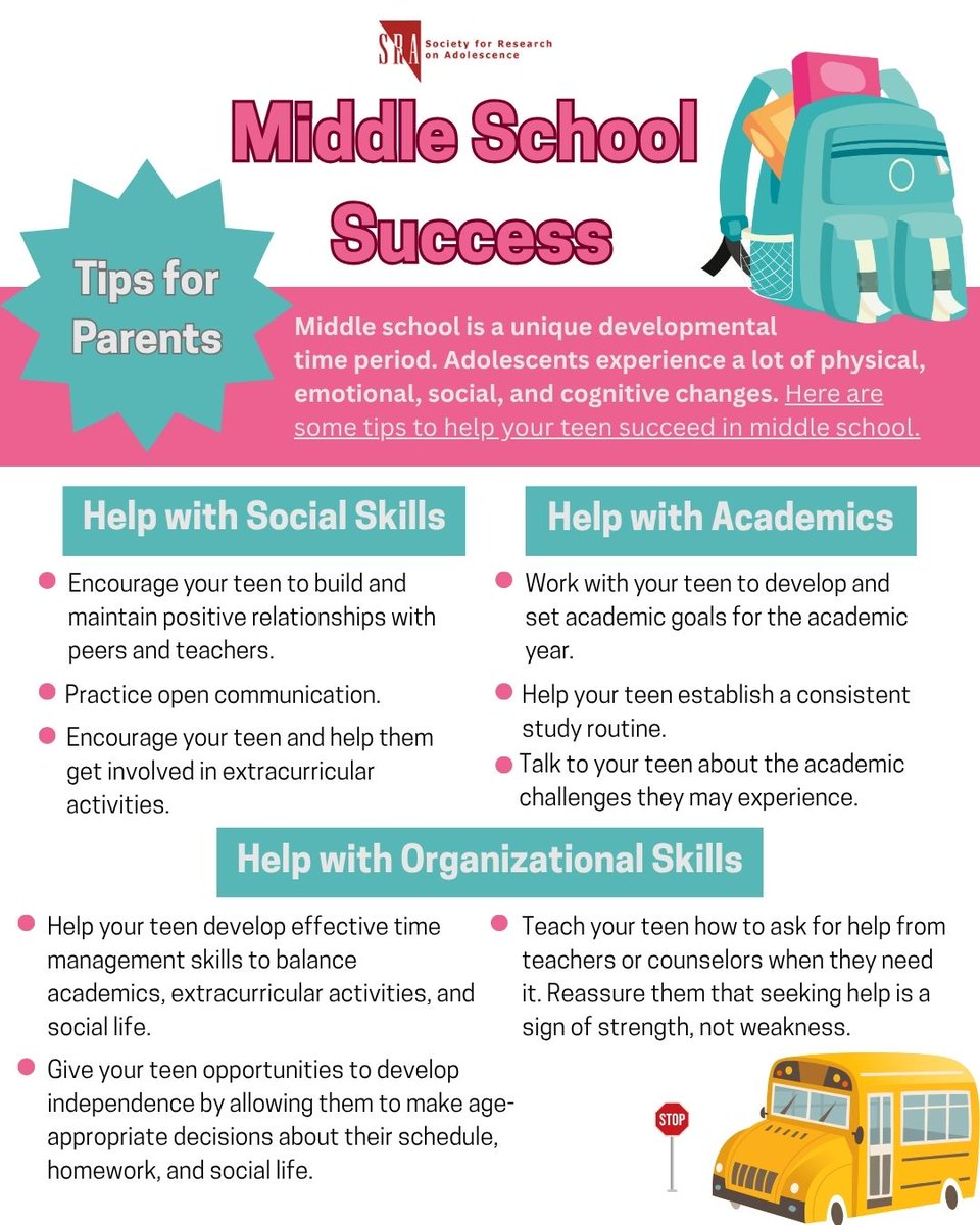 It's almost that time again...
Back to school means big changes for middle schoolers! Parents—ask questions, set routines, and show up. You've got this! 💬📚 #BackToSchool #ParentTips