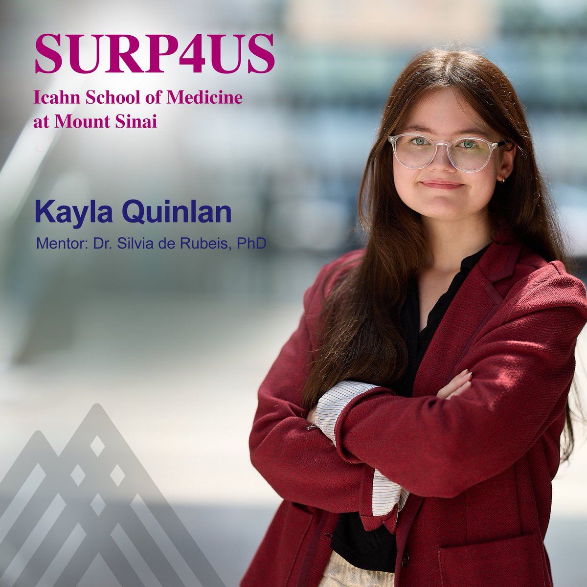 Friedman Brain Institute (@sinaibrain) on Twitter photo HAPPENING NOW! Visit <a href="/GradSchoolSinai/">Grad School at Icahn Mount Sinai</a>'s #SURP4US Poster Session as <a href="/Wellesley/">Wellesley College</a>'s Kayla Quinlan, mentored by <a href="/DeRubeisLab/">Silvia De Rubeis</a>, presents her summer research project on “Characterizing olfactory bulb development in a mouse model of DDX3X syndrome”. NOT TO MISS! HAPPENING NOW! Visit <a href="/GradSchoolSinai/">Grad School at Icahn Mount Sinai</a>'s #SURP4US Poster Session as <a href="/Wellesley/">Wellesley College</a>'s Kayla Quinlan, mentored by <a href="/DeRubeisLab/">Silvia De Rubeis</a>, presents her summer research project on “Characterizing olfactory bulb development in a mouse model of DDX3X syndrome”. NOT TO MISS!