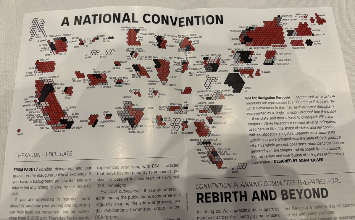 Neal Meyer (@nealmeyer) on Twitter photo Great infographic from <a href="/DemLeftMag/">Democratic Left Magazine</a> at the DSA convention. Shows the distribution of delegates across DSA chapters. Great infographic from <a href="/DemLeftMag/">Democratic Left Magazine</a> at the DSA convention. Shows the distribution of delegates across DSA chapters.