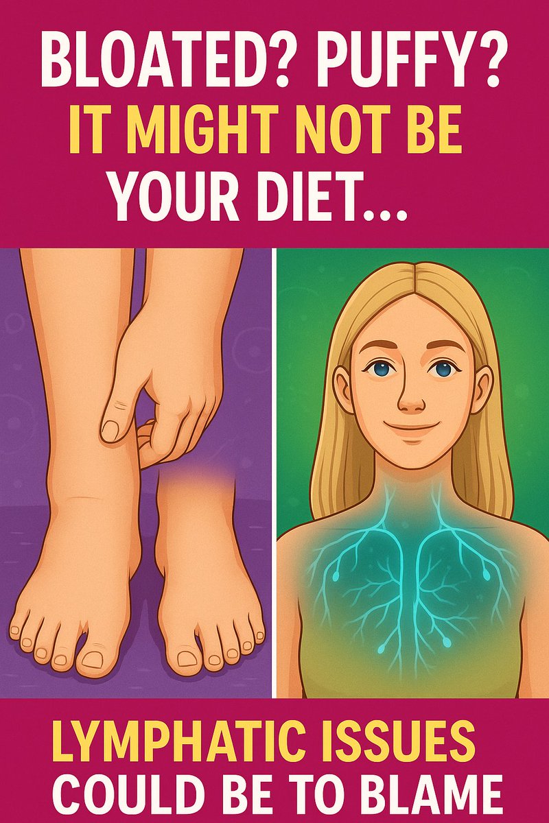 MindBodySoul07's tweet image. Bloated again? Puffy face?
It might NOT be food 😳
Your lymph system might be backed up.
Support it naturally 💧
#BloatingRelief #LymphSupport #DetoxNaturally 
lymph-go.com