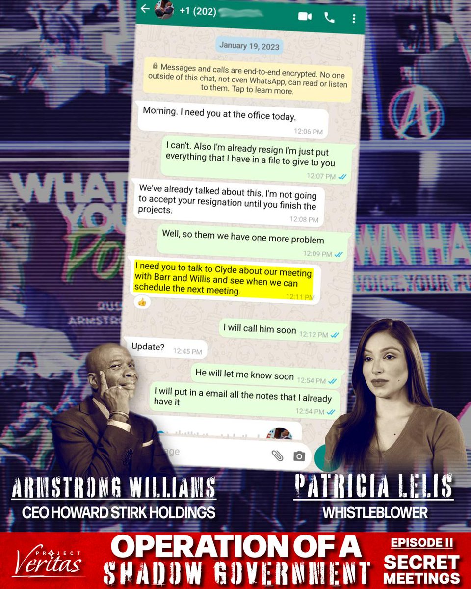 Project Veritas (@project_veritas) on Twitter photo Please tell us more. <a href="/Arightside/">Armstrong Williams 🇺🇸</a>
“You took my documents and phones and never returned them. Now you think you can move against me? Let me be clear, your time is running out… Letting you live was one of the biggest mistakes I’ve ever made." Please tell us more. <a href="/Arightside/">Armstrong Williams 🇺🇸</a>
“You took my documents and phones and never returned them. Now you think you can move against me? Let me be clear, your time is running out… Letting you live was one of the biggest mistakes I’ve ever made."